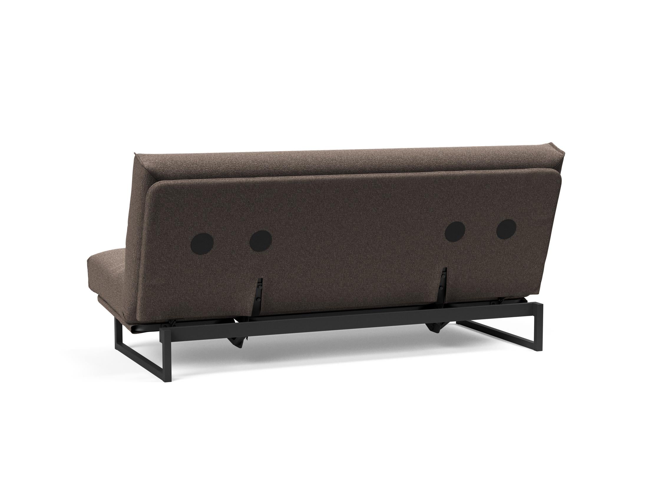 Fraction 140 Bettsofa Nordic Cover: Stilvolles Schlafsofa mit hochwertiger Soft Spring Federung, perfekt für gemütliche Nächte und modernes Interieur.