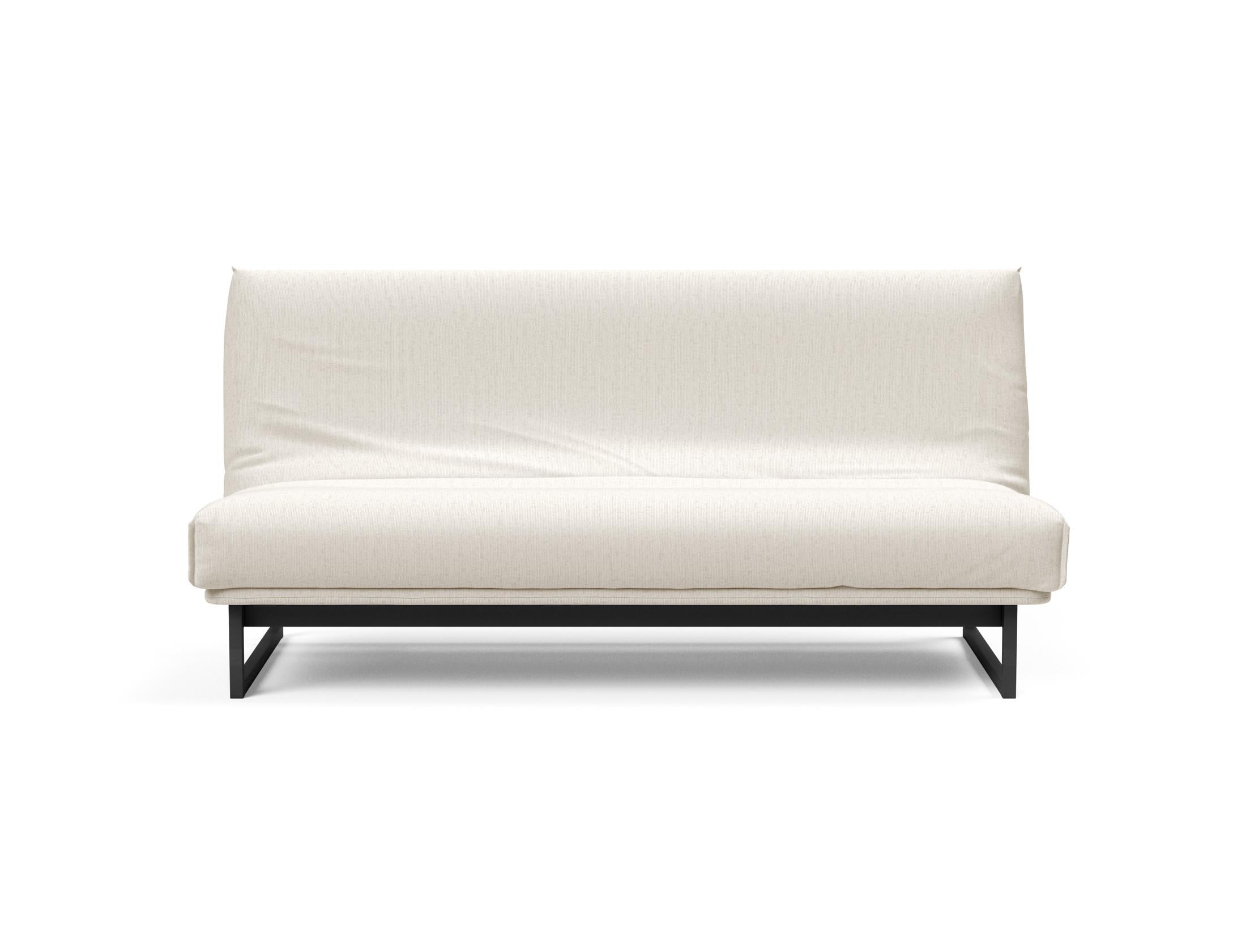 Fraction 140 Bettsofa Nordic Cover: Stilvolles Schlafsofa mit hochwertiger Soft Spring Federung, perfekt für gemütliche Nächte und modernes Interieur.