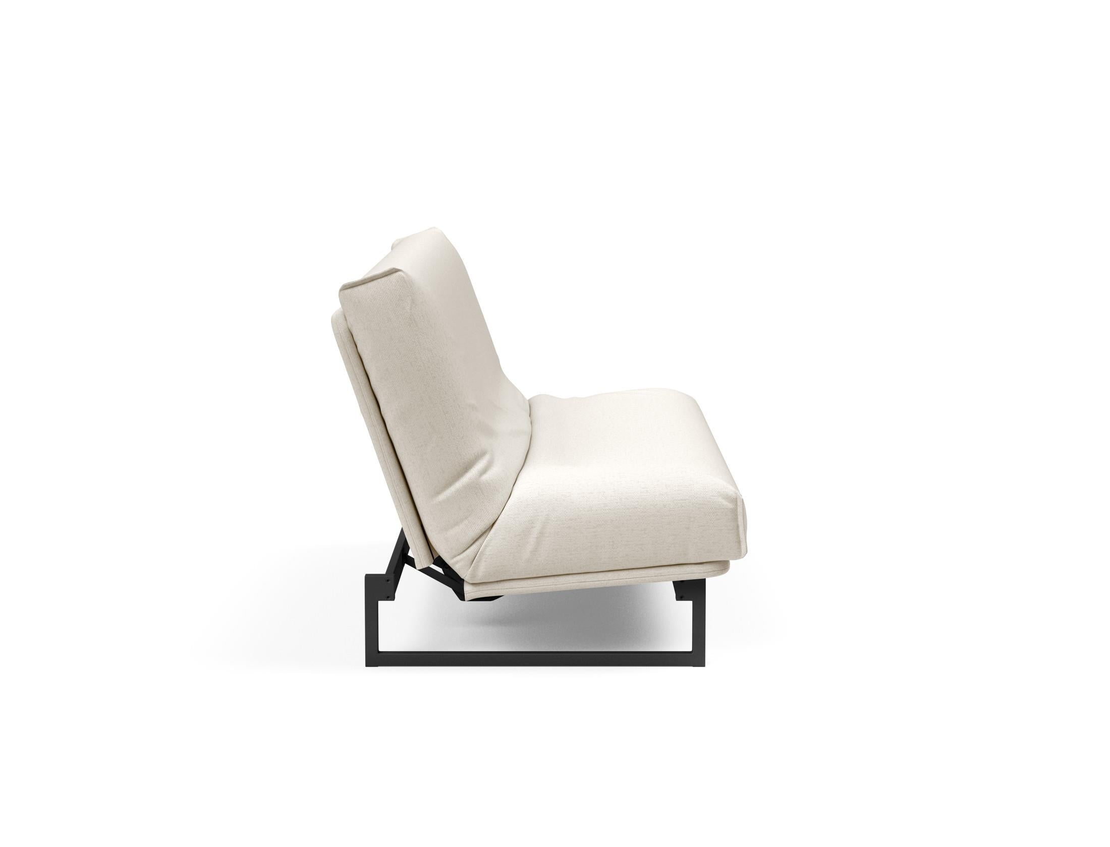 Fraction 140 Bettsofa Nordic Cover: Modernes Schlafsofa mit hochwertiger Soft Spring Federung, perfekt für gemütliche Abende und stilvolle Einrichtung.