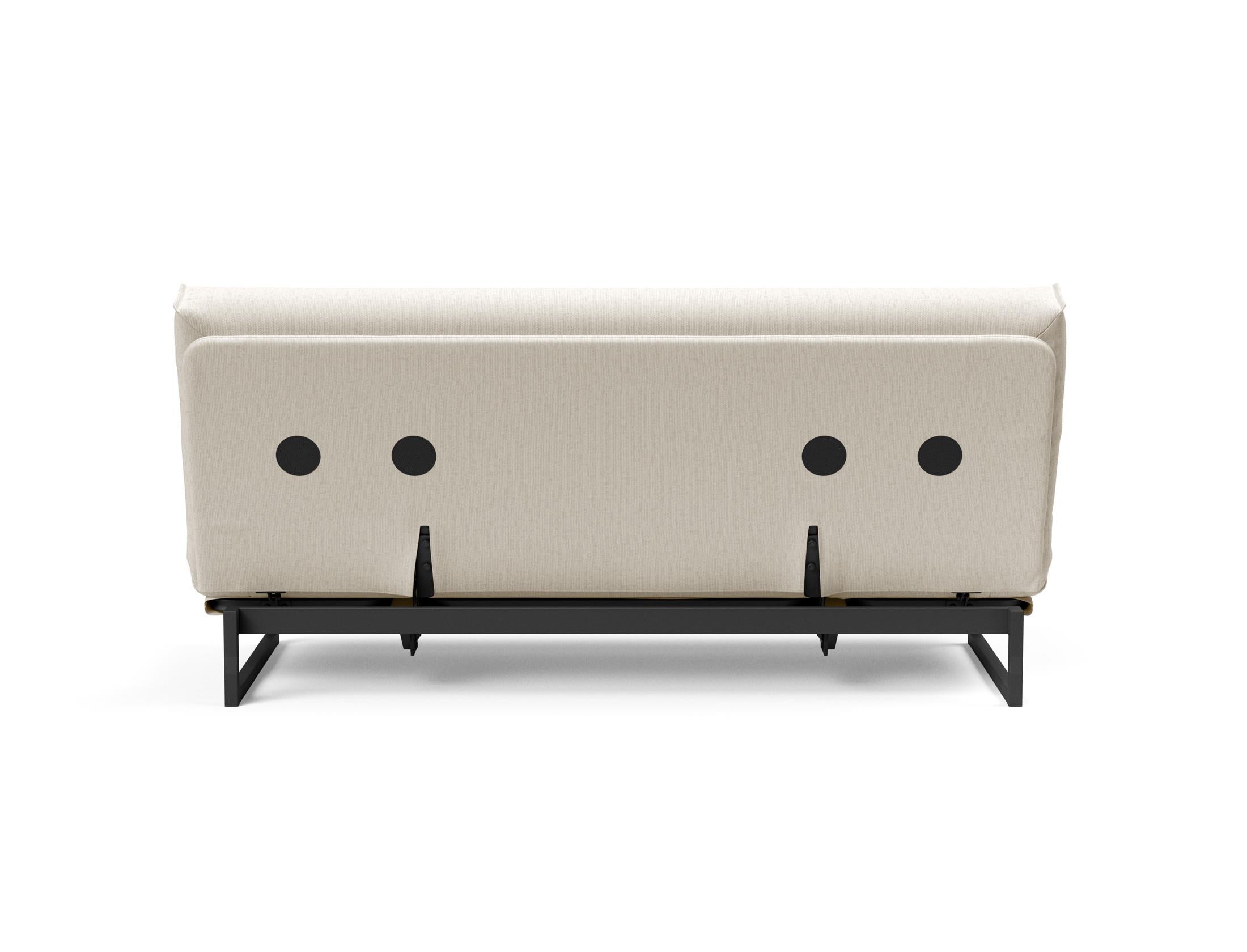 Fraction 140 Bettsofa Nordic Cover: Elegantes Schlafsofa mit komfortabler Soft Spring Federung, ideal für entspannte Nächte und modernes Wohndesign.