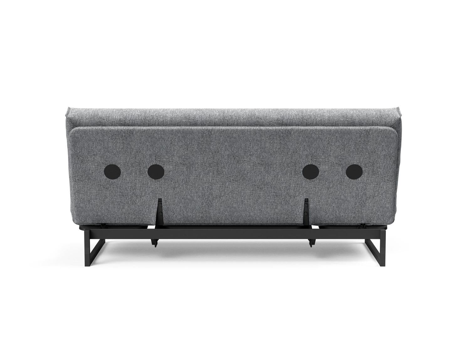Erleben Sie das Fraction 140 Bettsofa mit Nordic Cover von Innovation Living: modernes Design, bequeme Soft Spring-Matratze, perfekt für kleine Räume.