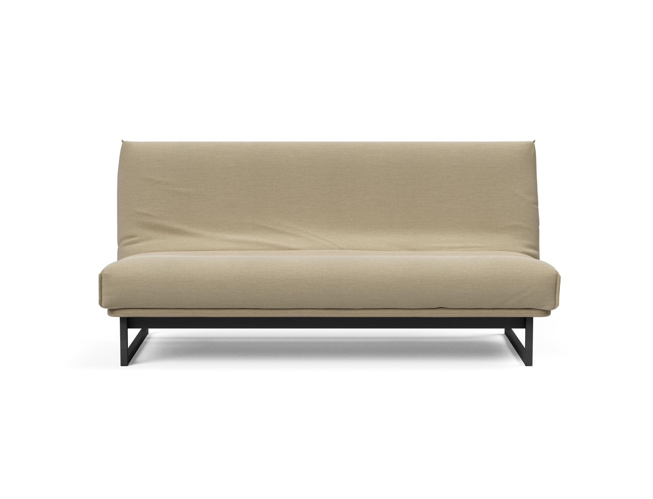 Fraction 140 Bettsofa Nordic Cover: Elegantes Schlafsofa mit komfortabler Soft Spring Federung, ideal für entspannte Nächte und modernes Wohndesign.