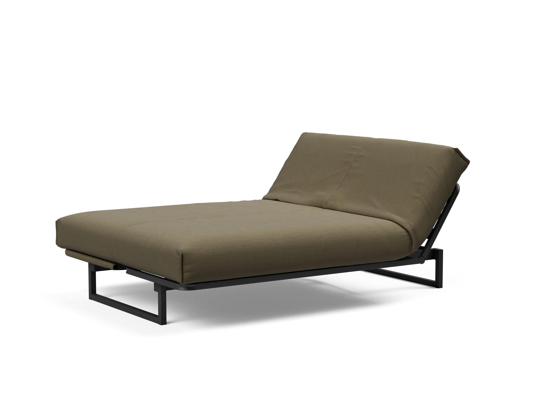 Entdecken Sie das Fraction 140 Bettsofa mit Nordic Cover von Innovation Living: stilvolles Design, komfortable Soft Spring-Matratze, ideal für kompakte Wohnräume.