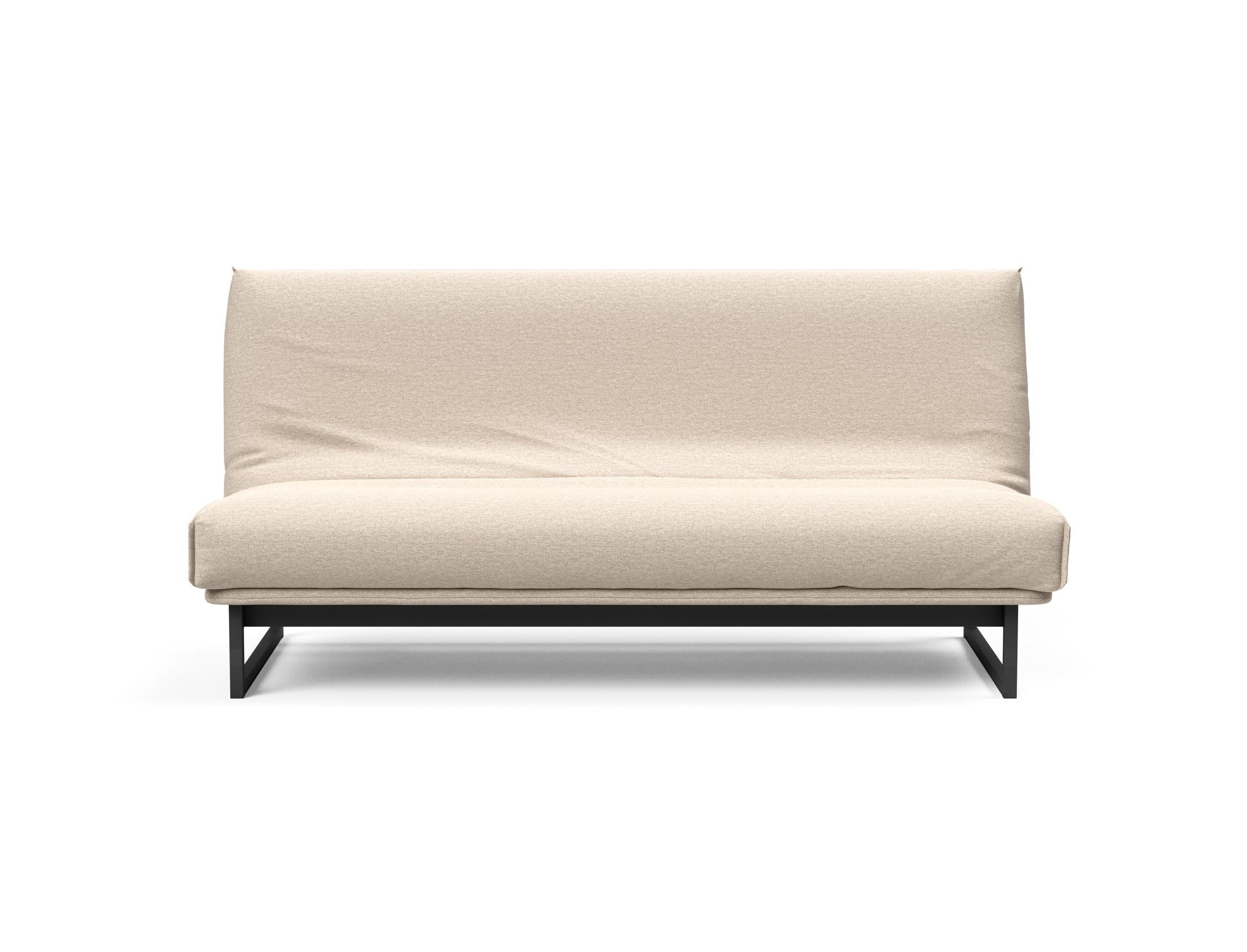Fraction 140 Bettsofa Nordic Cover: Modernes Schlafsofa mit hochwertiger Soft Spring Federung, perfekt für gemütliche Abende und stilvolle Einrichtung.