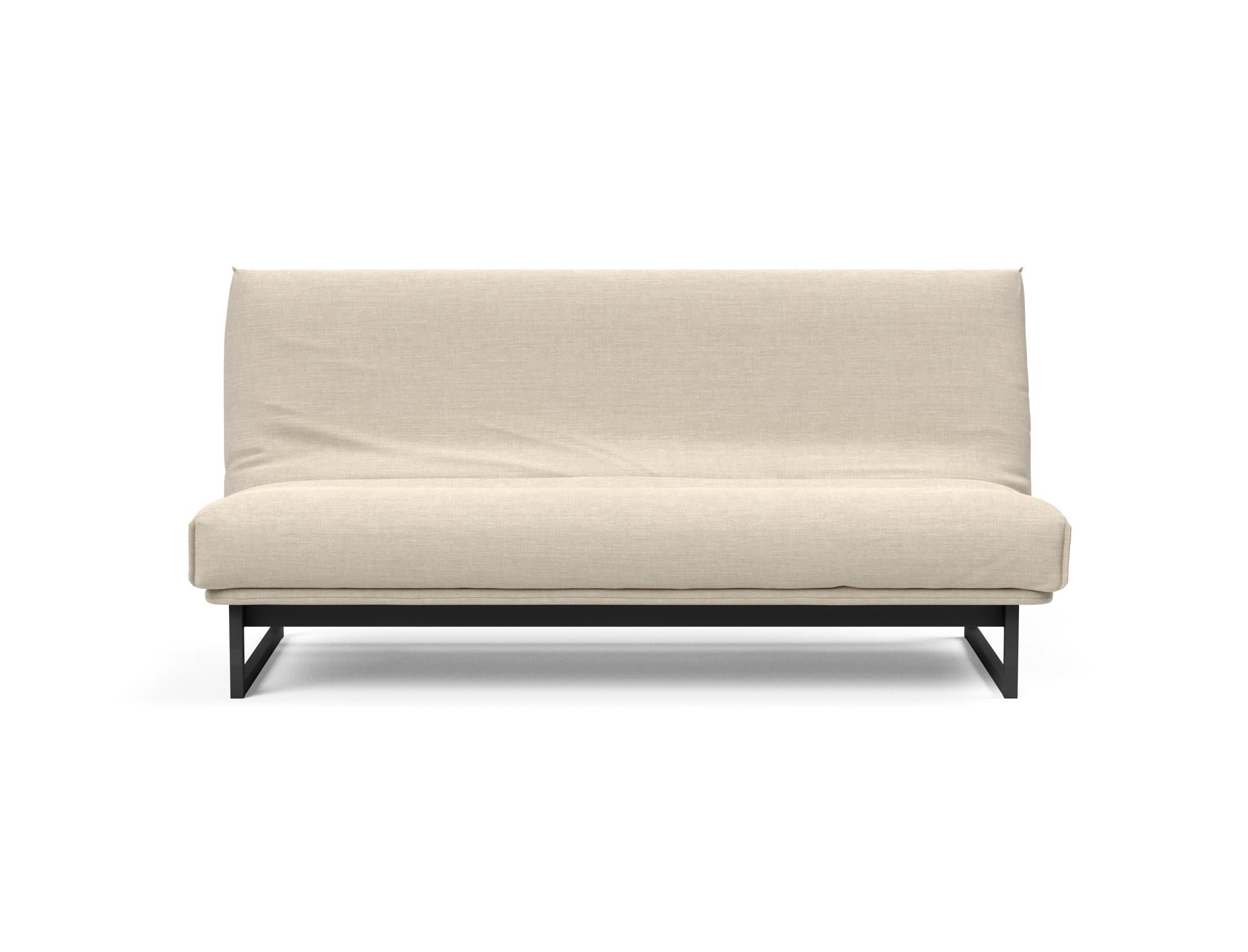 Fraction 140 Bettsofa Nordic Cover: Elegantes Schlafsofa mit komfortabler Soft Spring Federung, ideal für entspannte Nächte und modernes Wohndesign.