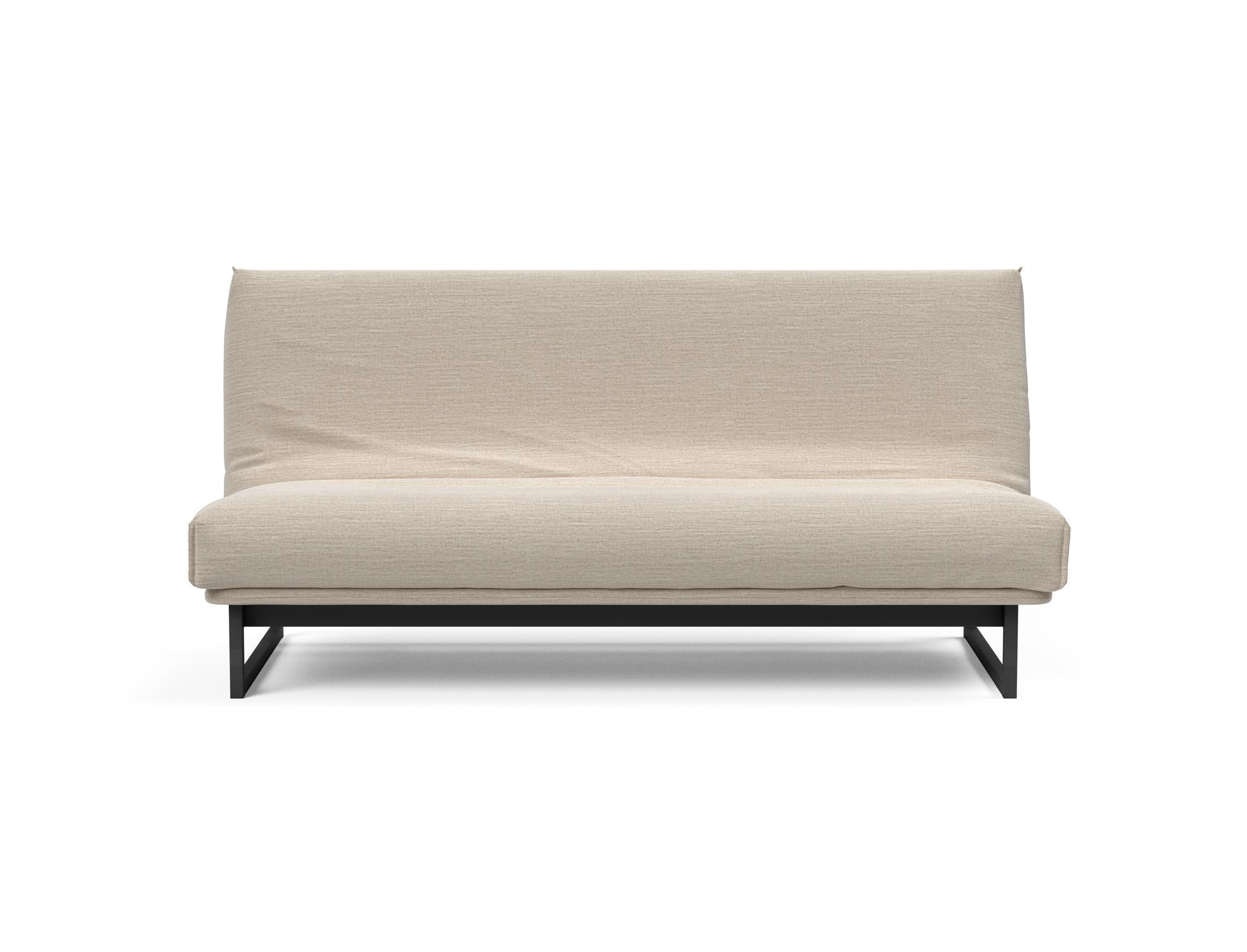 Fraction 140 Bettsofa Nordic Cover: Stilvolles Schlafsofa mit hochwertiger Soft Spring Federung, perfekt für gemütliche Nächte und modernes Interieur.