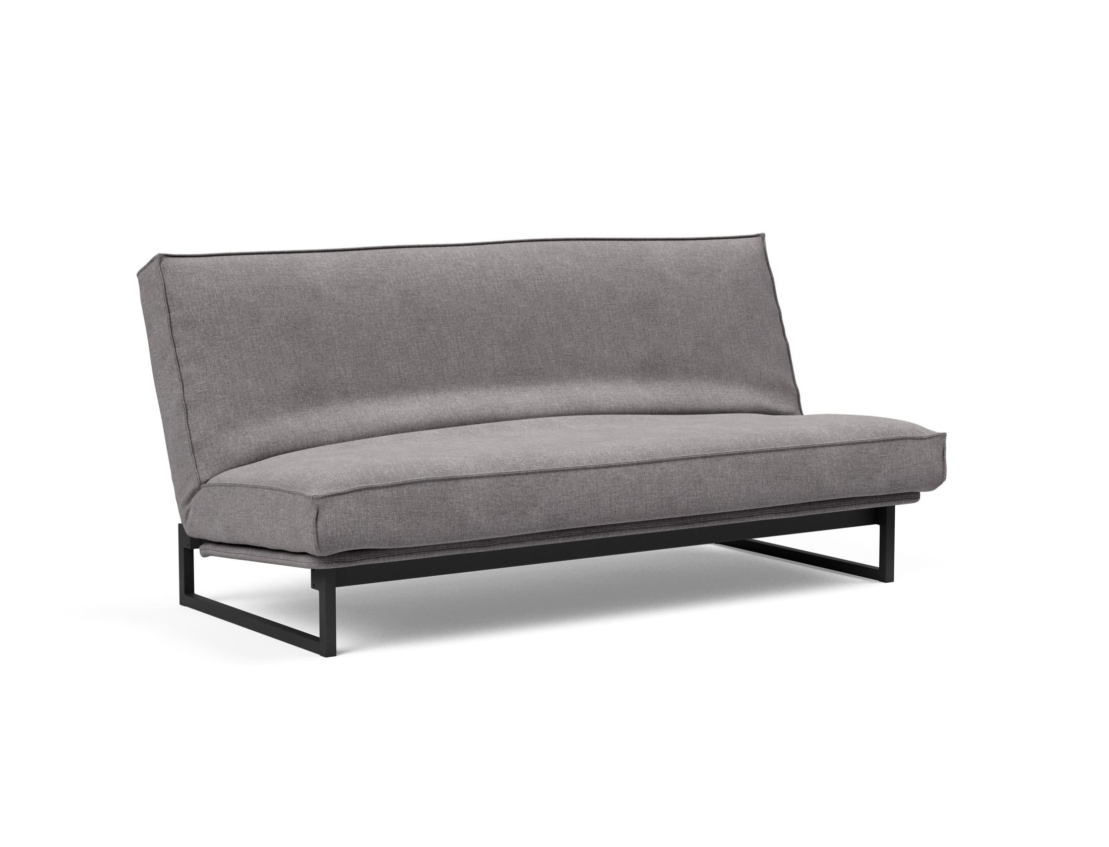 Fraction 140 Bettsofa Sharp Plus: modernes Design mit Soft Spring Bezug, ideal für flexible Wohnräume und gemütliche Schlafgelegenheiten.