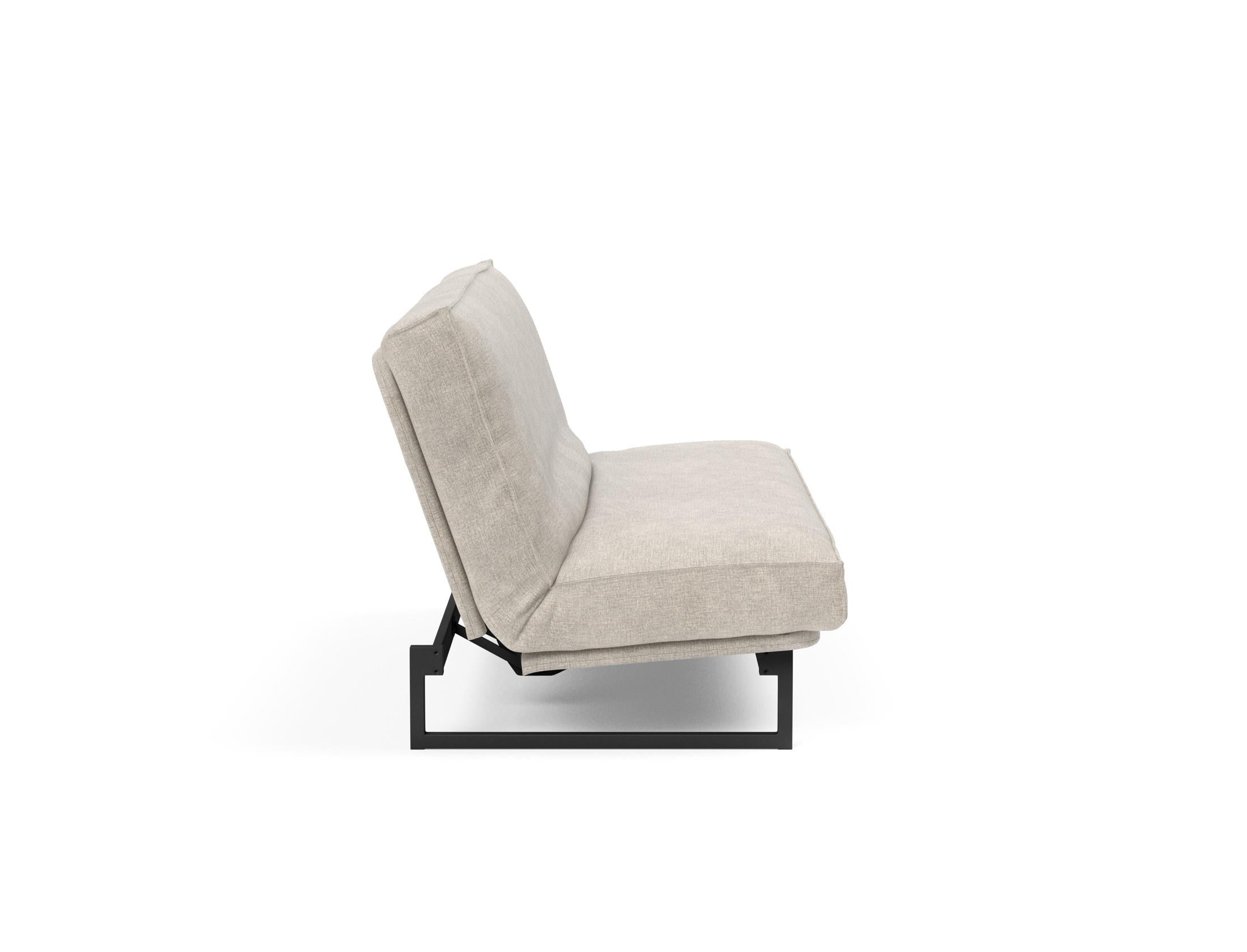 Fraction 140 Bettsofa Sharp Plus: stilvolles Sofa mit Soft Spring Bezug, perfekt für multifunktionale Räume und entspannende Nächte.
