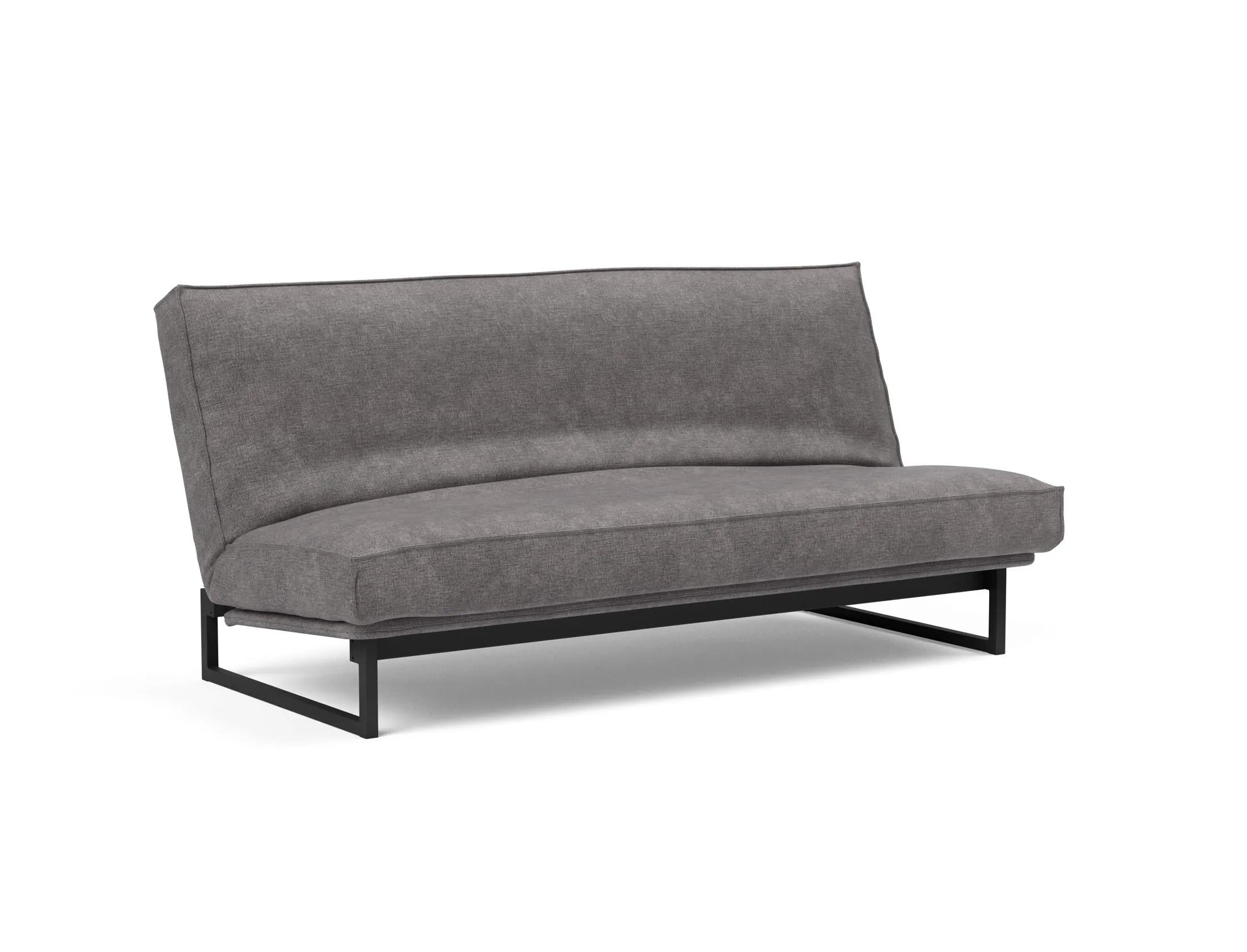 Fraction 140 Bettsofa Sharp Plus: modernes Design mit Soft Spring Bezug, ideal für flexible Wohnräume und gemütliche Schlafgelegenheiten.