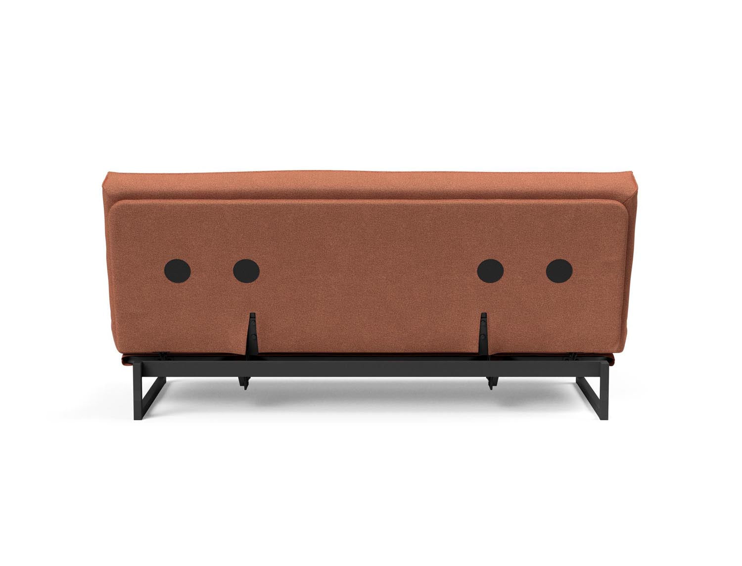 Fraction 140 Bettsofa Sharp Plus: modernes Design mit Soft Spring Bezug, ideal für flexible Wohnräume und gemütliche Schlafgelegenheiten.