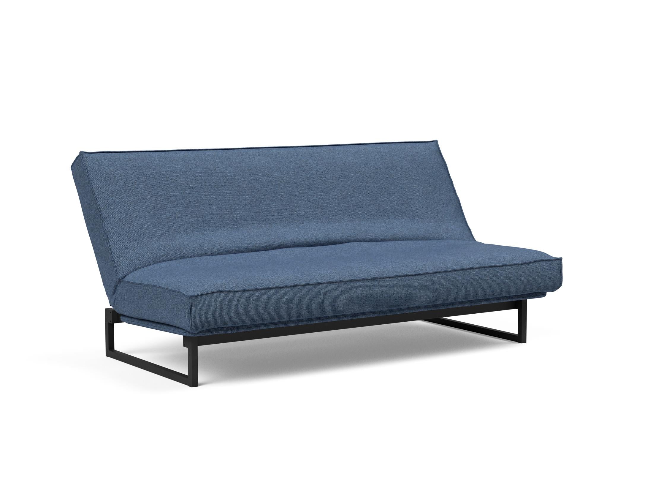 Fraction 140 Bettsofa Sharp Plus: modernes Design mit Soft Spring Bezug, ideal für flexible Wohnräume und gemütliche Schlafgelegenheiten.