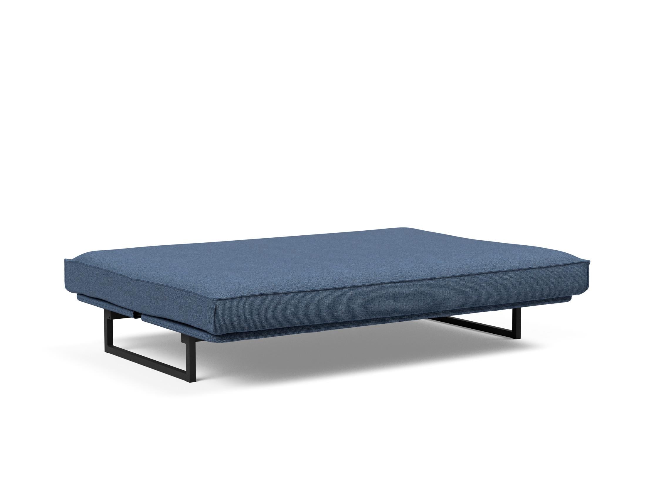 Fraction 140 Bettsofa Sharp Plus: modernes Design mit Soft Spring Bezug, ideal für flexible Wohnräume und gemütliche Schlafgelegenheiten.