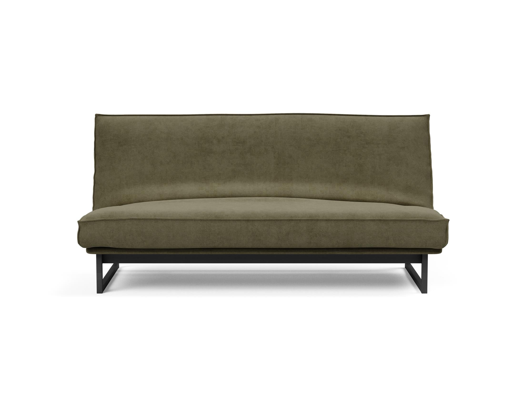 Fraction 140 Bettsofa Sharp Plus: stilvolles Sofa mit Soft Spring Bezug, perfekt für multifunktionale Räume und entspannende Nächte.