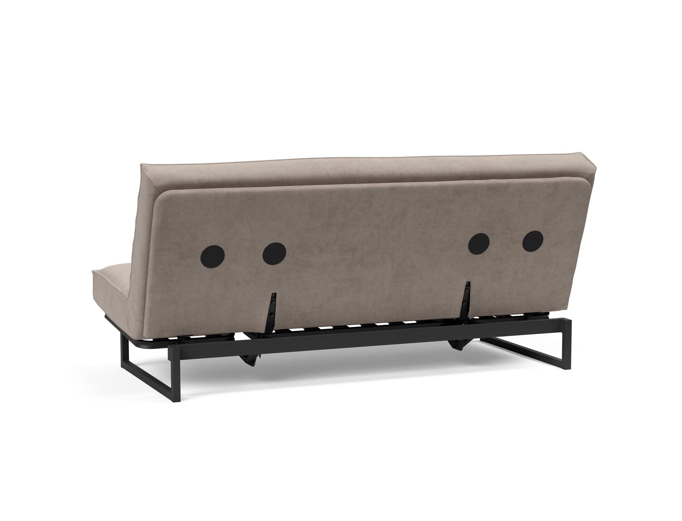 Erleben Sie das Fraction 140 Bettsofa Sharp Plus Cover Soft Spring von Innovation Living – modern, funktional und ideal für kleine Räume.