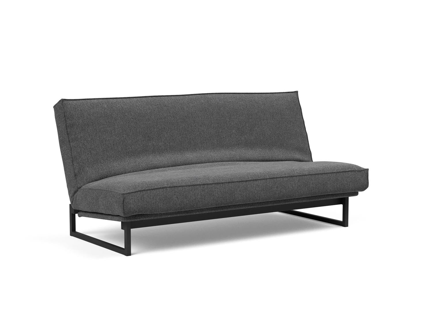 Fraction 140 Bettsofa Sharp Plus: modernes Design mit Soft Spring Bezug, ideal für flexible Wohnräume und gemütliche Schlafgelegenheiten.