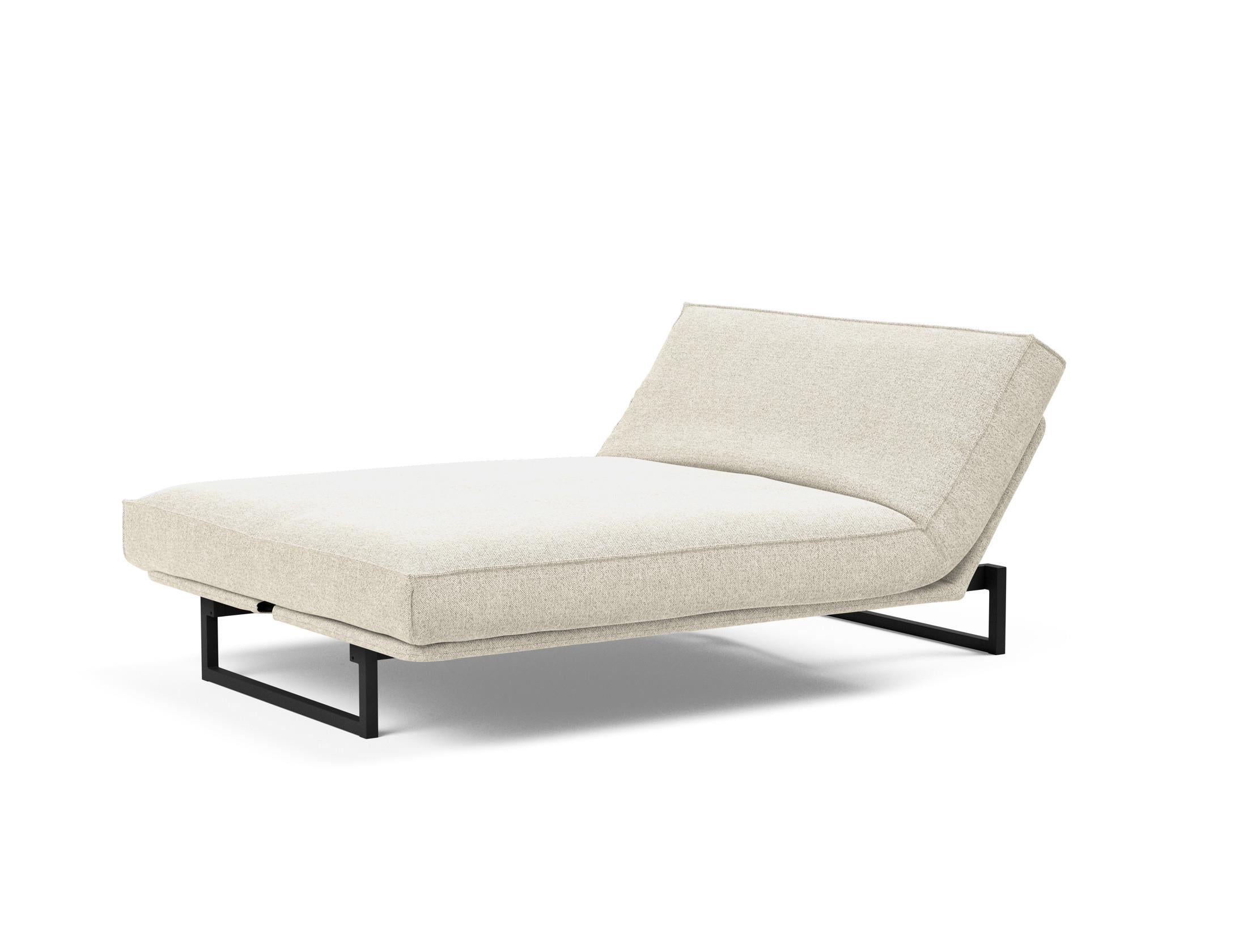 Fraction 140 Bettsofa Sharp Plus: stilvolles Sofa mit Soft Spring Bezug, perfekt für multifunktionale Räume und entspannende Nächte.