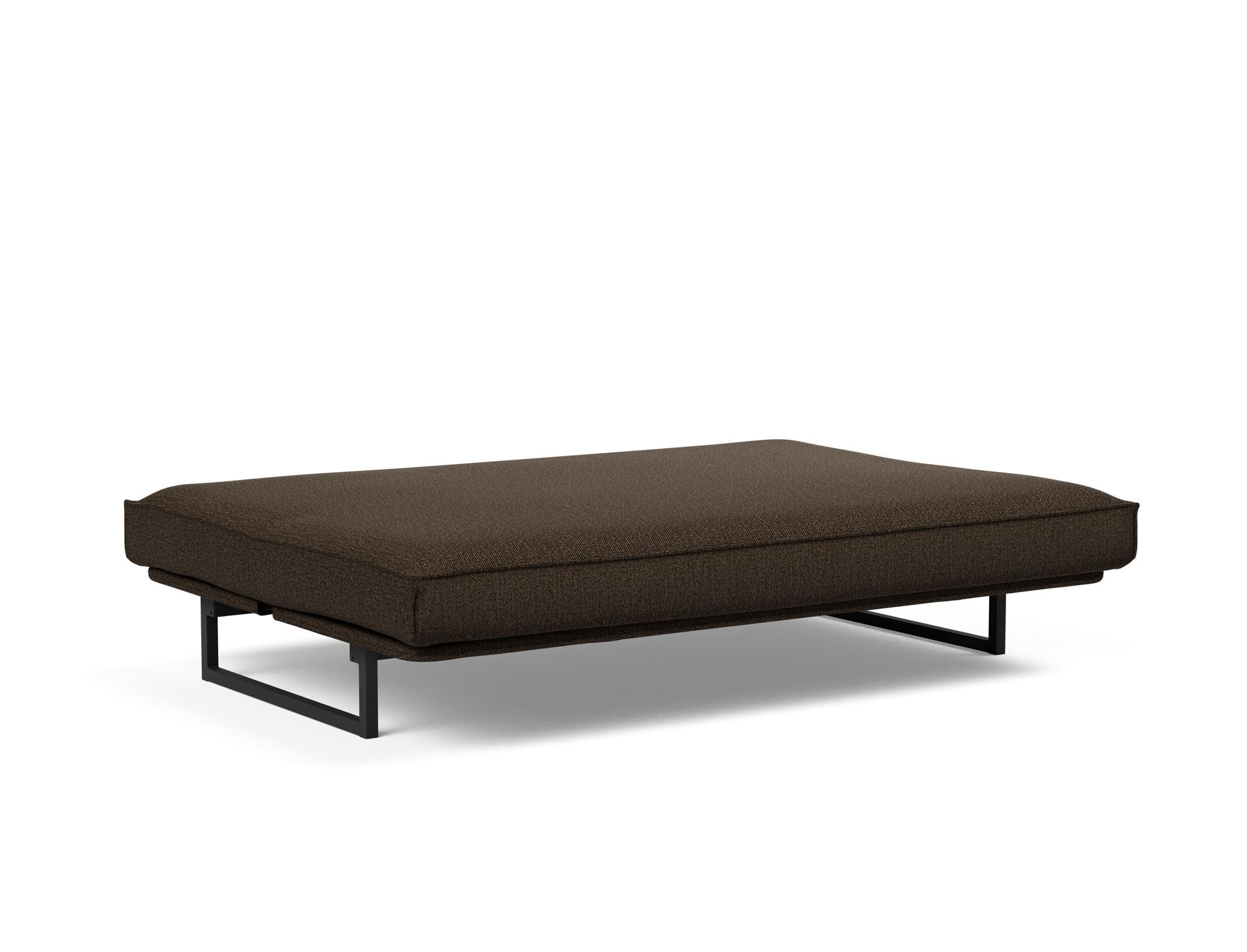 Fraction 140 Bettsofa Sharp Plus: modernes Design mit Soft Spring Bezug, ideal für flexible Wohnräume und gemütliche Schlafgelegenheiten.