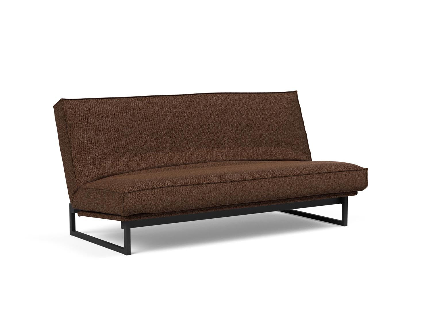 Fraction 140 Bettsofa Sharp Plus: modernes Design mit Soft Spring Bezug, ideal für flexible Wohnräume und gemütliche Schlafgelegenheiten.