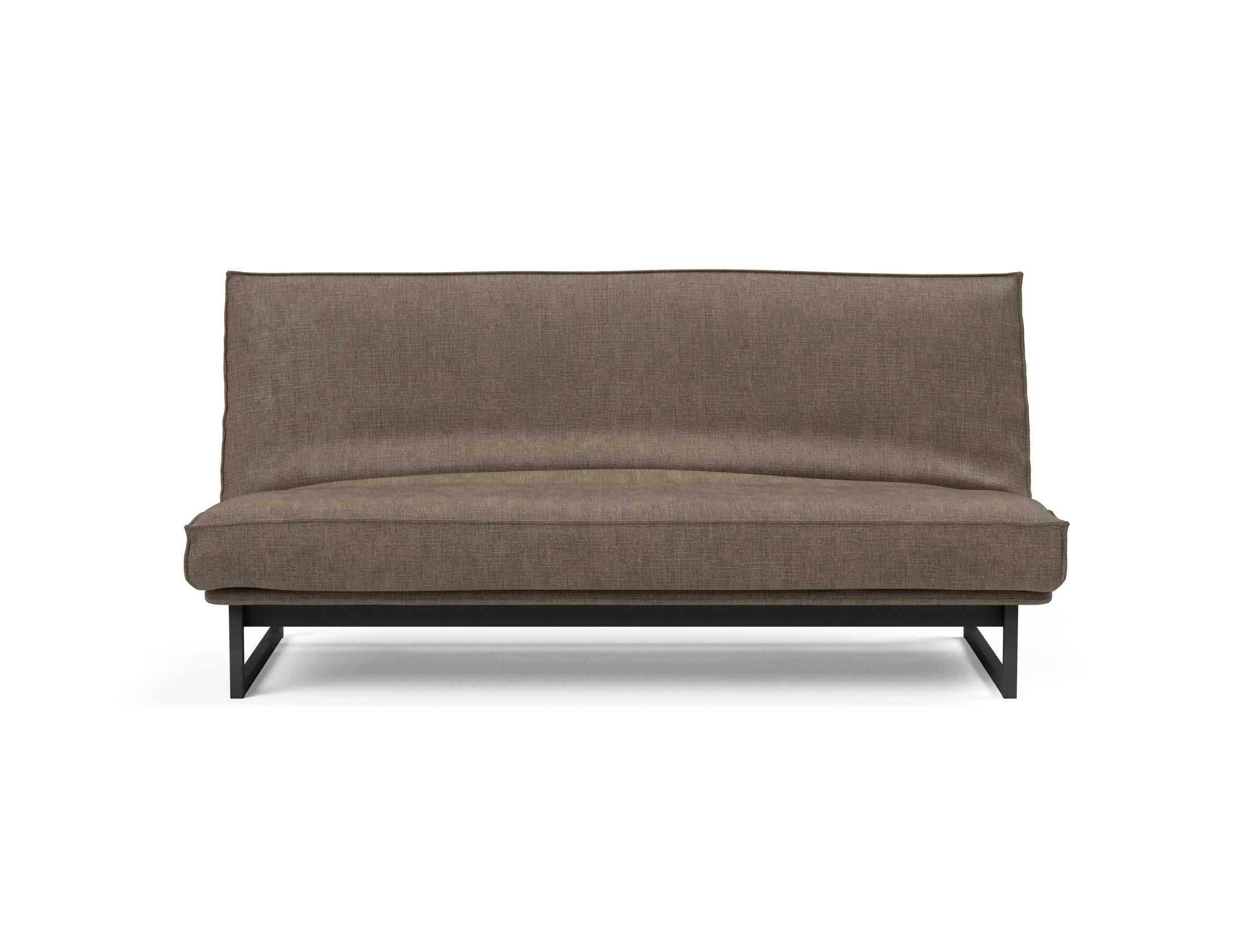 Fraction 140 Bettsofa Sharp Plus: stilvolles Sofa mit Soft Spring Bezug, perfekt für multifunktionale Räume und entspannende Nächte.