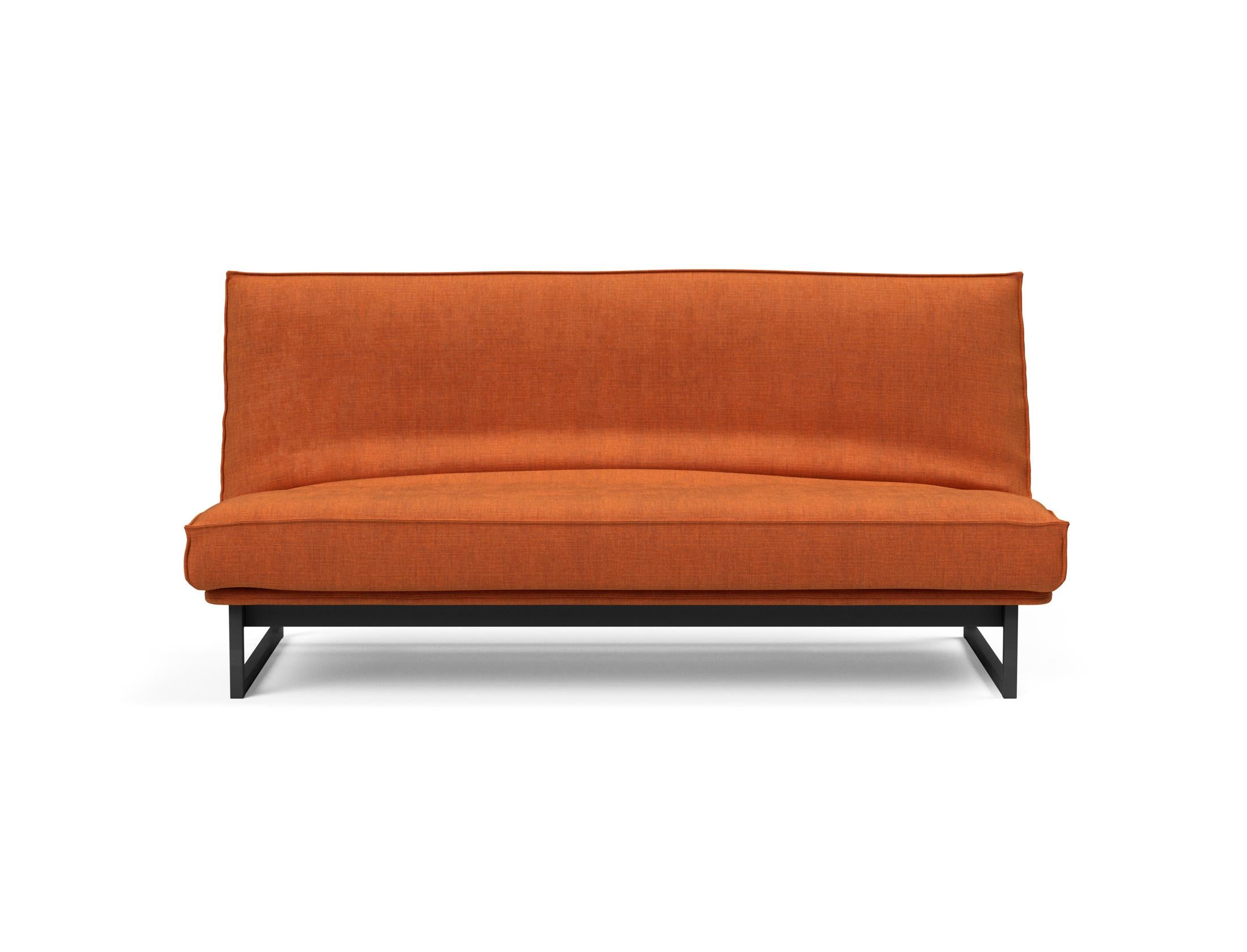 Fraction 140 Bettsofa Sharp Plus: stilvolles Sofa mit Soft Spring Bezug, perfekt für multifunktionale Räume und entspannende Nächte.