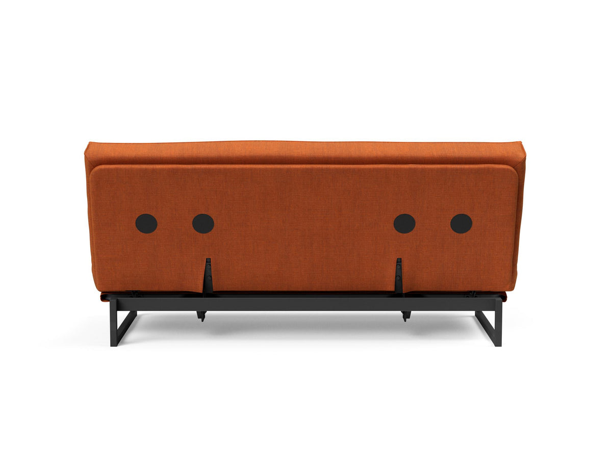 Fraction 140 Bettsofa Sharp Plus Cover mit Gestellbezug Soft Spring in 412 Esina Rust Orange präsentiert im Onlineshop von KAQTU Design AG. Bettsofa ist von Innovation Living