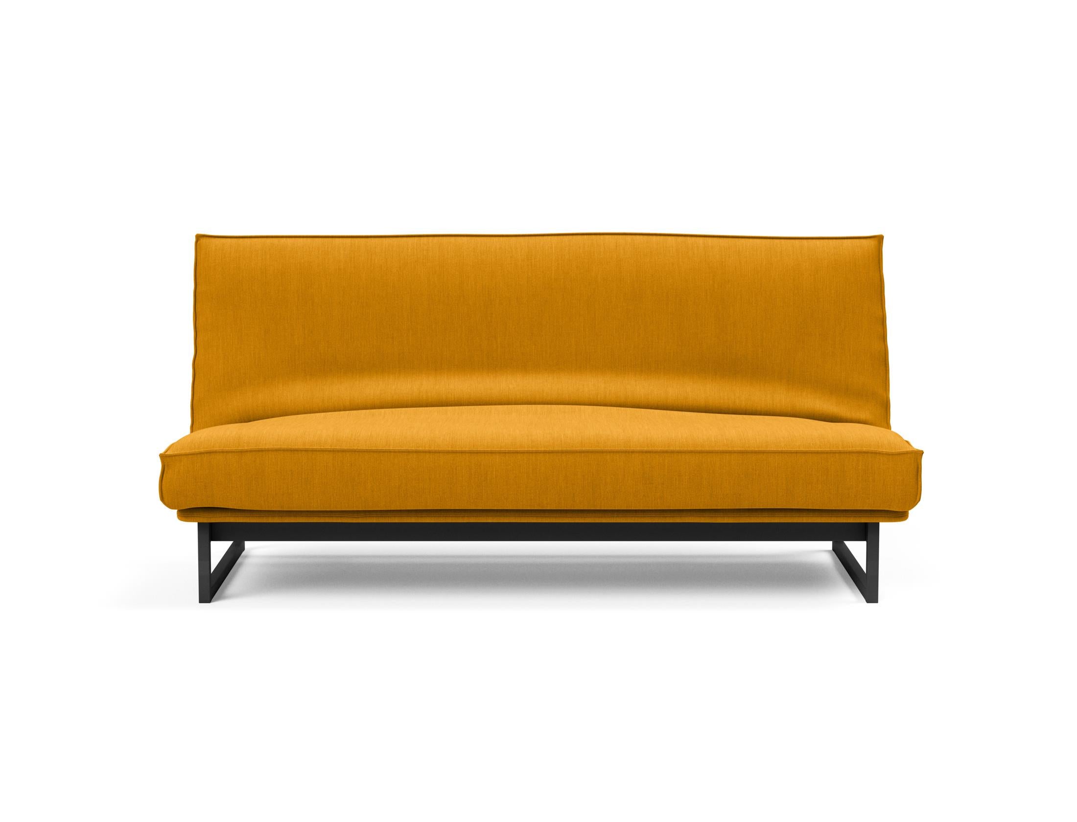 Fraction 140 Bettsofa Sharp Plus: stilvolles Sofa mit Soft Spring Bezug, perfekt für multifunktionale Räume und entspannende Nächte.