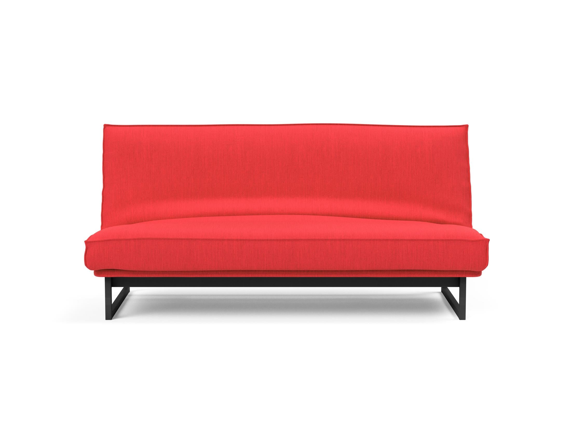 Fraction 140 Bettsofa Sharp Plus: stilvolles Sofa mit Soft Spring Bezug, perfekt für multifunktionale Räume und entspannende Nächte.