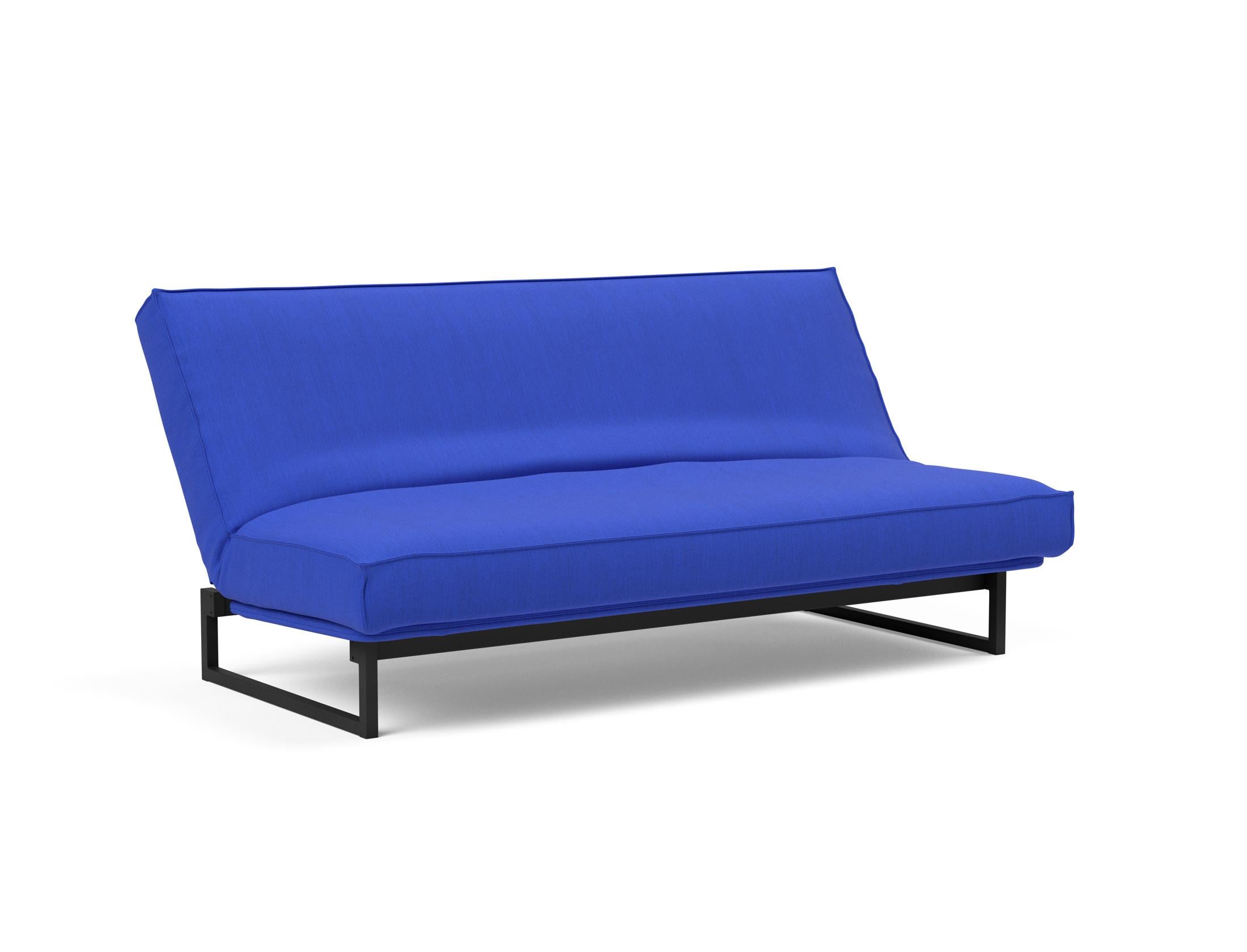Fraction 140 Bettsofa Sharp Plus: modernes Design mit Soft Spring Bezug, ideal für flexible Wohnräume und gemütliche Schlafgelegenheiten.