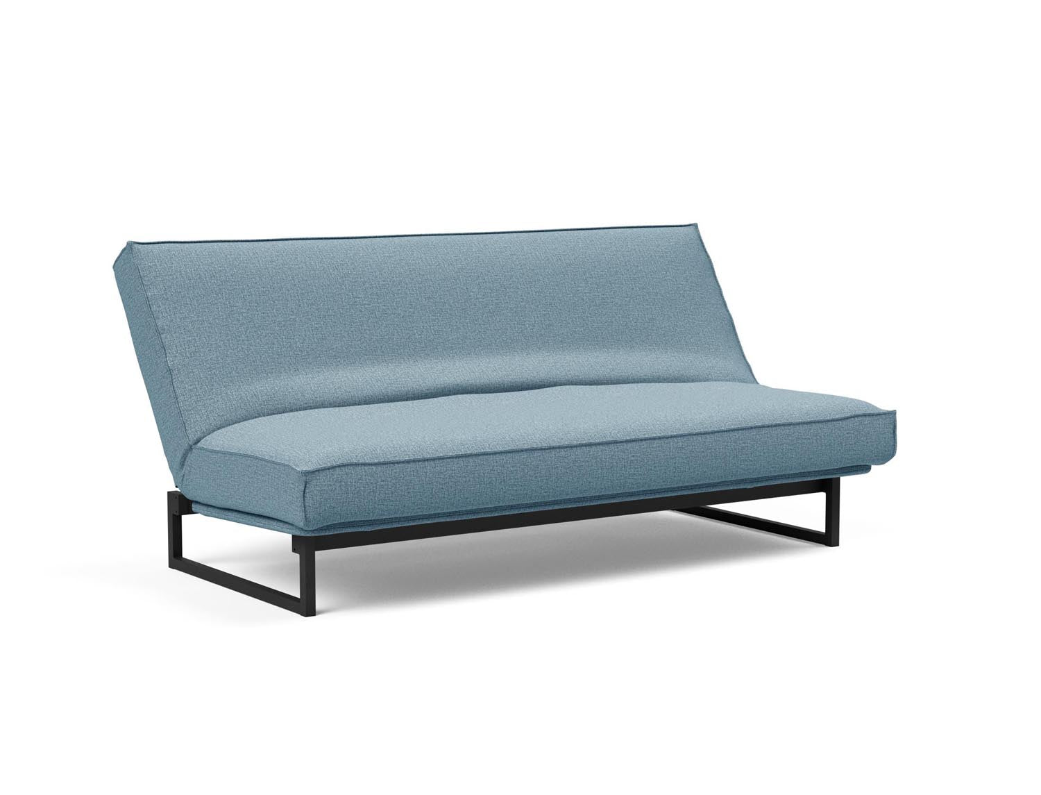 Fraction 140 Bettsofa Sharp Plus: modernes Design mit Soft Spring Bezug, ideal für flexible Wohnräume und gemütliche Schlafgelegenheiten.