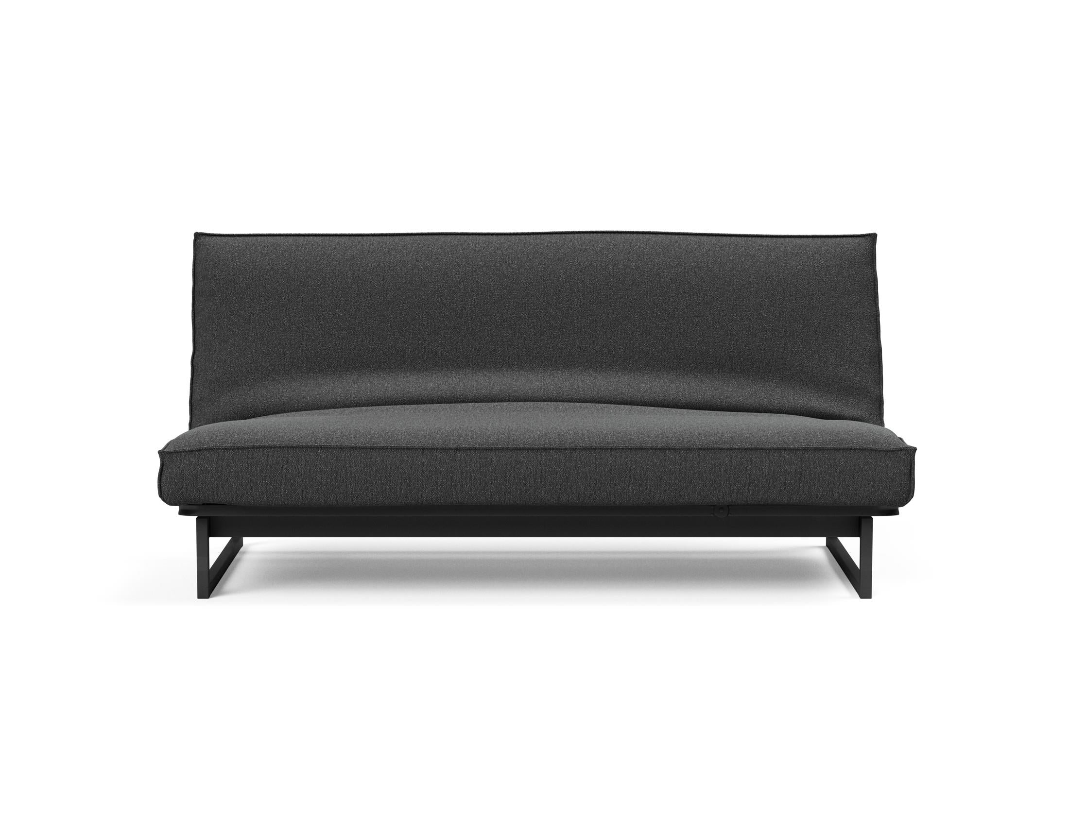 Fraction 140 Bettsofa Sharp Plus: stilvolles Sofa mit Soft Spring Bezug, perfekt für multifunktionale Räume und entspannende Nächte.