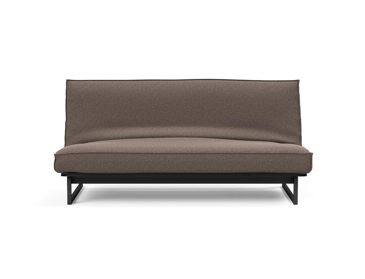 Fraction 140 Bettsofa Sharp Plus: modernes Design mit Soft Spring Bezug, ideal für flexible Wohnräume und gemütliche Schlafgelegenheiten.