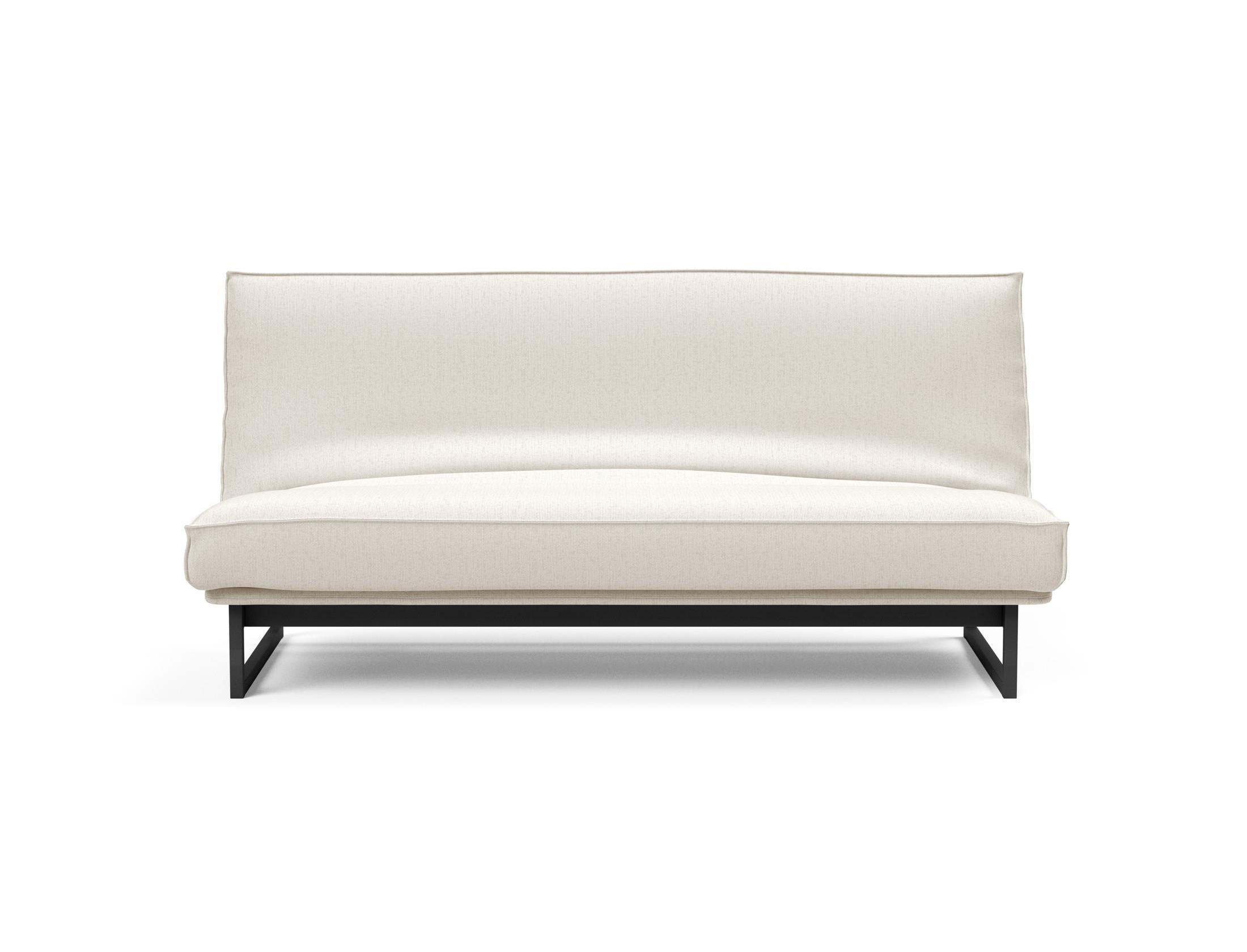 Fraction 140 Bettsofa Sharp Plus: stilvolles Sofa mit Soft Spring Bezug, perfekt für multifunktionale Räume und entspannende Nächte.