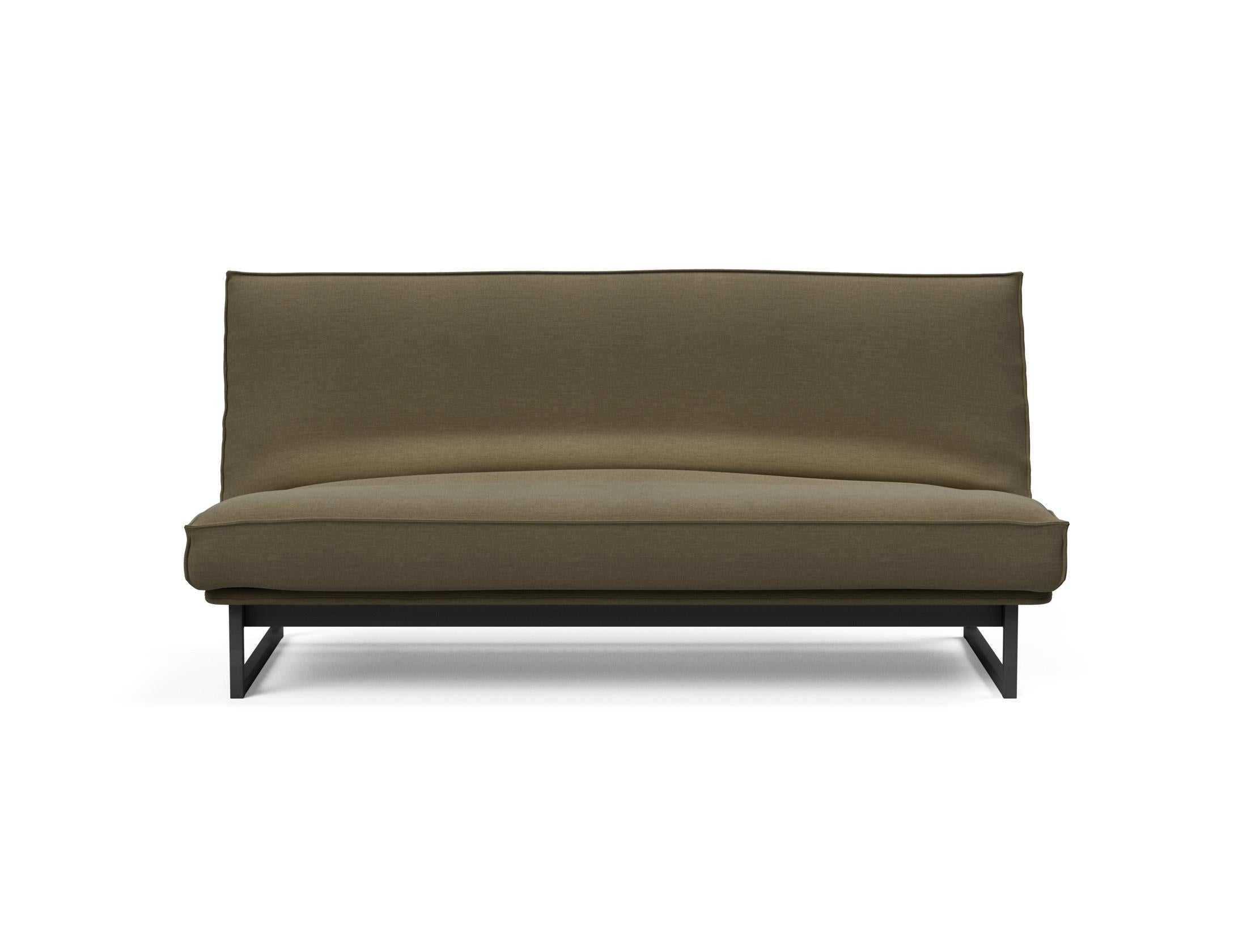 Fraction 140 Bettsofa Sharp Plus: stilvolles Sofa mit Soft Spring Bezug, perfekt für multifunktionale Räume und entspannende Nächte.