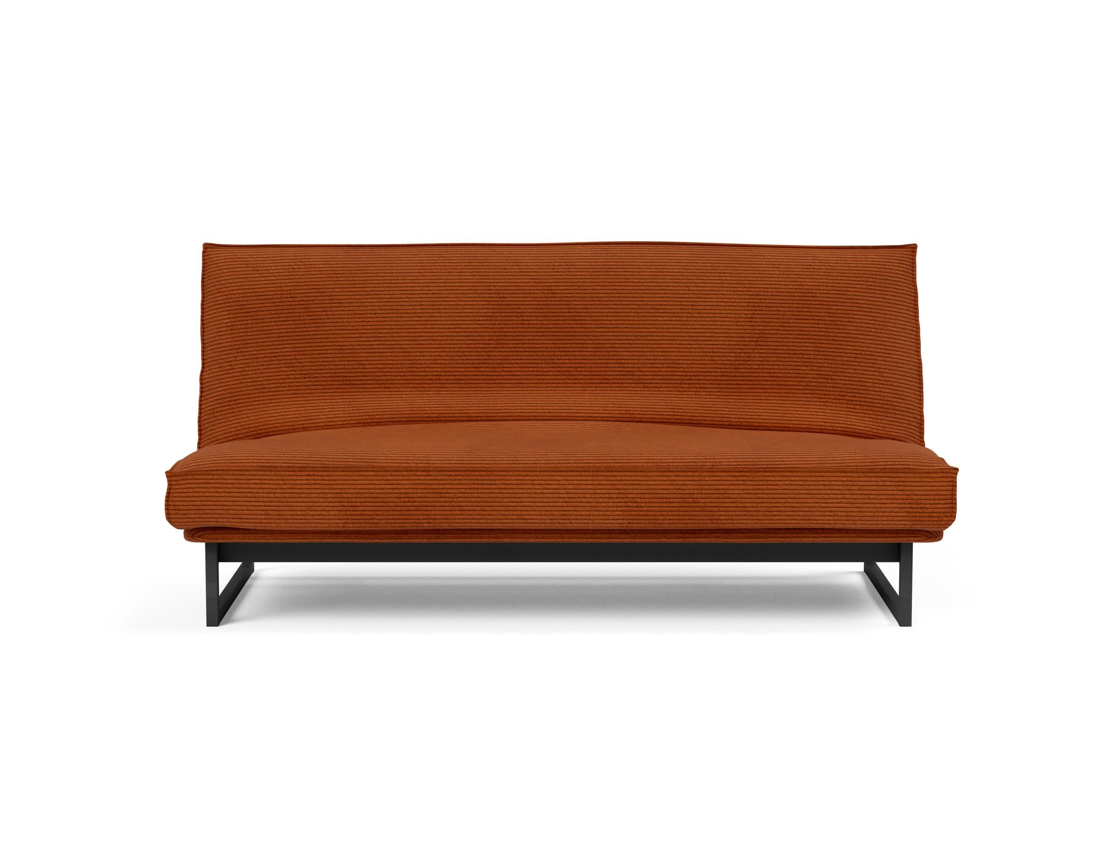 Fraction 140 Bettsofa Sharp Plus: modernes Design mit Soft Spring Bezug, ideal für flexible Wohnräume und gemütliche Schlafgelegenheiten.