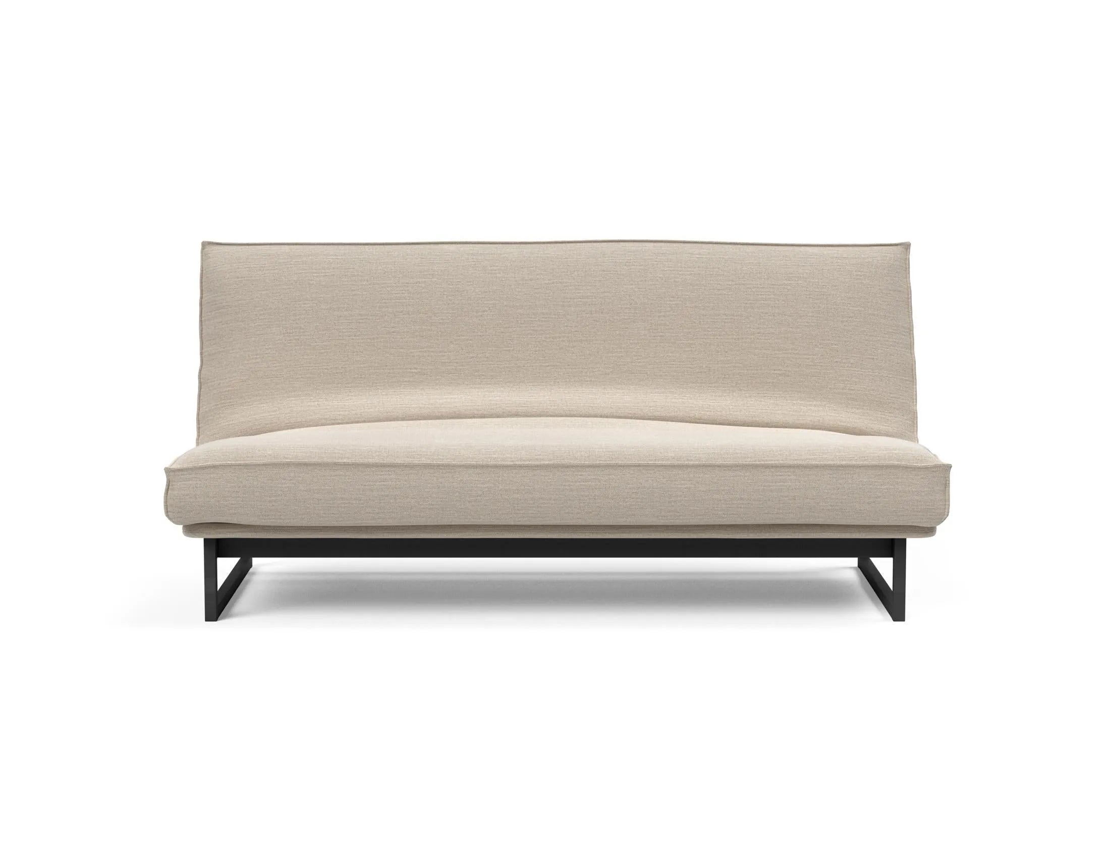 Fraction 140 Bettsofa Sharp Plus: stilvolles Sofa mit Soft Spring Bezug, perfekt für multifunktionale Räume und entspannende Nächte.