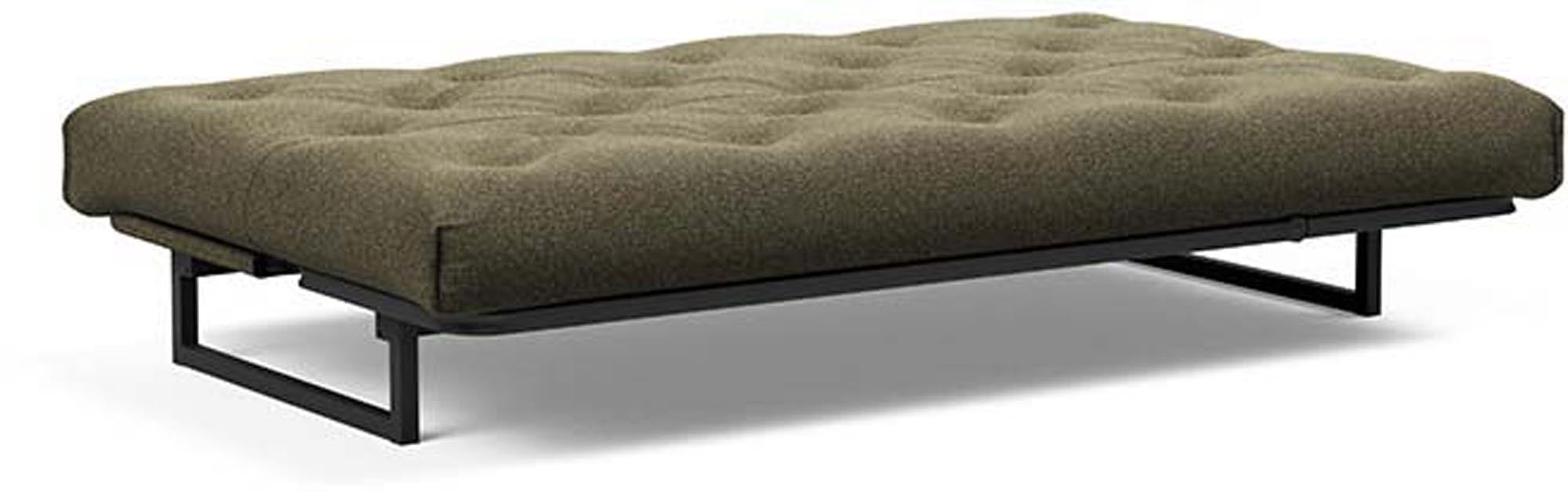 Erleben Sie das Fraction 120 Bettsofa Nordic Spring von Innovation Living – modernes skandinavisches Design, perfekt für kleine Räume und entspannende Nächte.