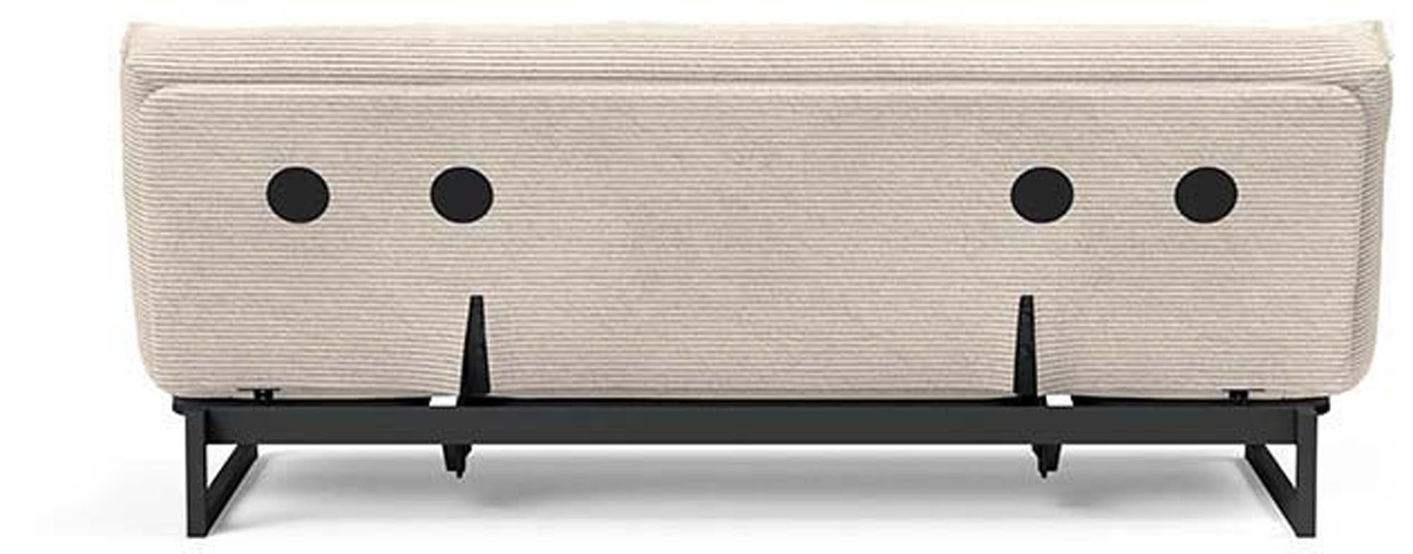 Entdecken Sie das Fraction 120 Bettsofa Nordic Spring von Innovation Living – stilvolles skandinavisches Design, ideal für kompakte Wohnräume und gemütliche Nächte.