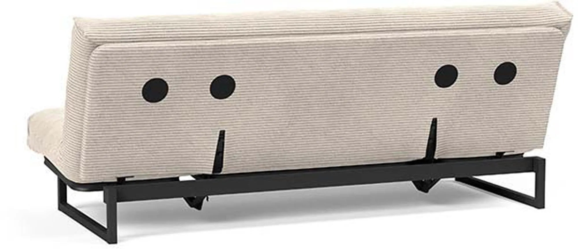 Erleben Sie das Fraction 120 Bettsofa Nordic Spring von Innovation Living – modernes skandinavisches Design, perfekt für kleine Räume und entspannende Nächte.