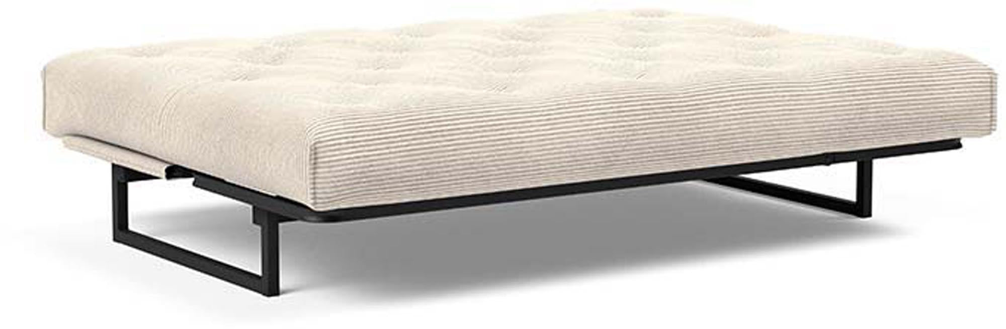 Erleben Sie das Fraction 140 Bettsofa Nordic Spring von Innovation Living: modernes skandinavisches Design, ideal für platzsparende Lösungen und Übernachtungen.