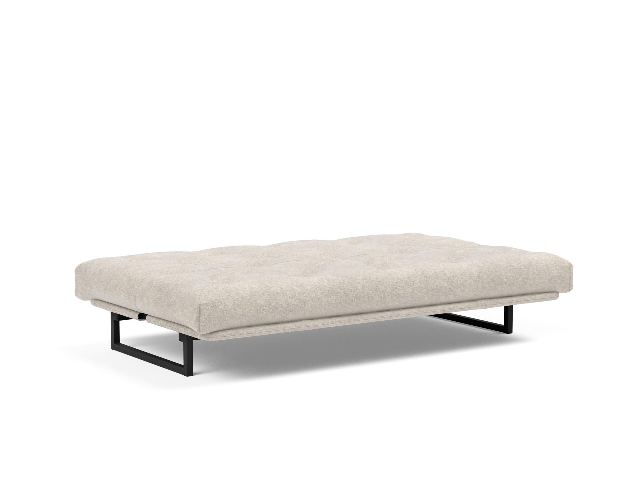 Fraction 120 Bettsofa Nordic: Stilvolles Schlafsofa mit weichem Soft Spring Bezug, ideal für gemütliche Nächte und zeitgemäße Einrichtung.