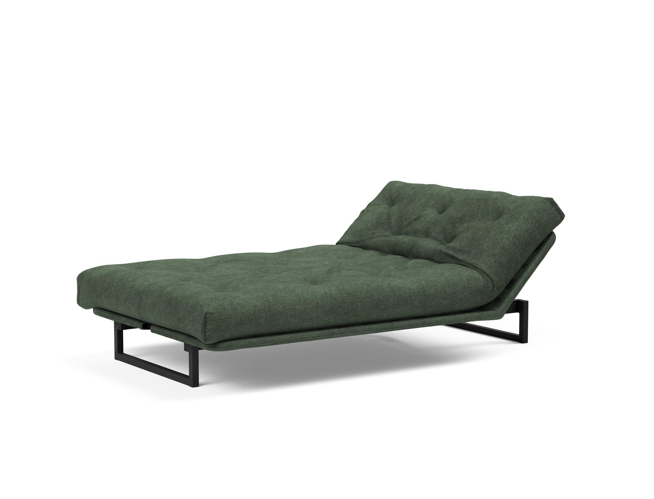 Fraction 120 Bettsofa Nordic: Elegantes Schlafsofa mit hochwertigem Soft Spring Bezug, perfekt für entspannte Nächte und modernes Wohndesign.