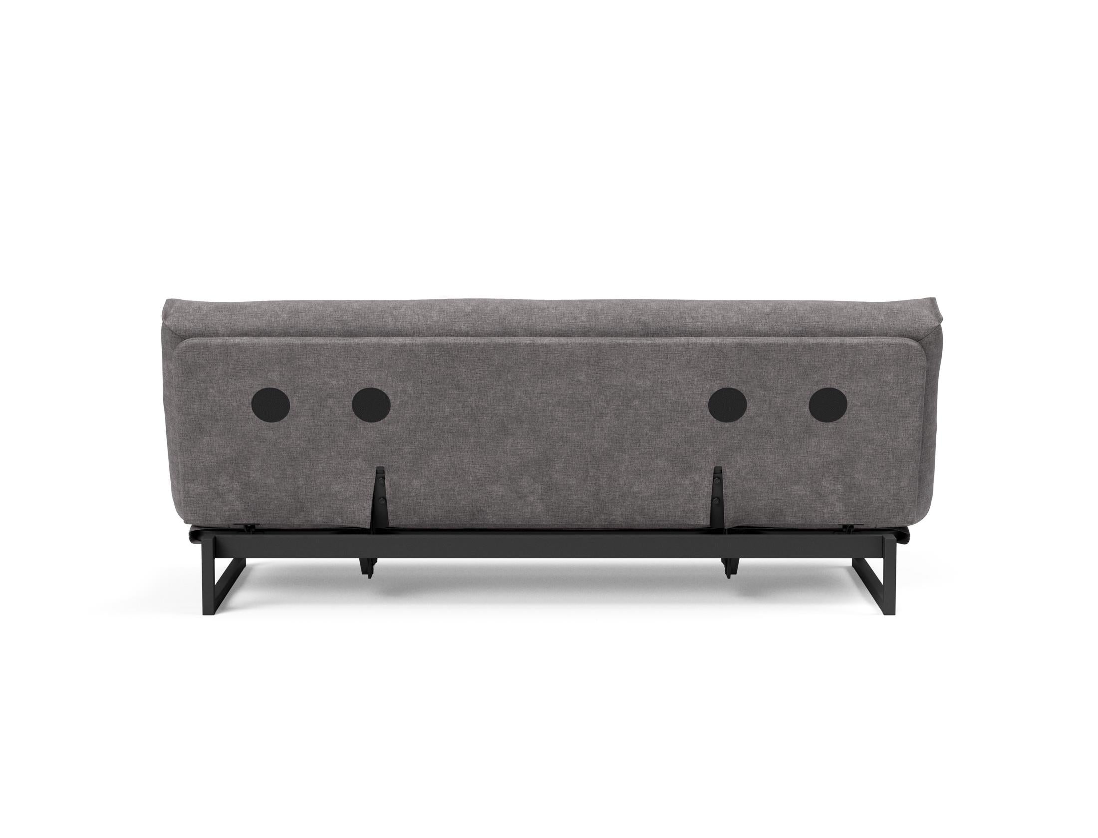 Fraction 120 Bettsofa Nordic: Stilvolles Schlafsofa mit weichem Soft Spring Bezug, ideal für gemütliche Nächte und zeitgemäße Einrichtung.