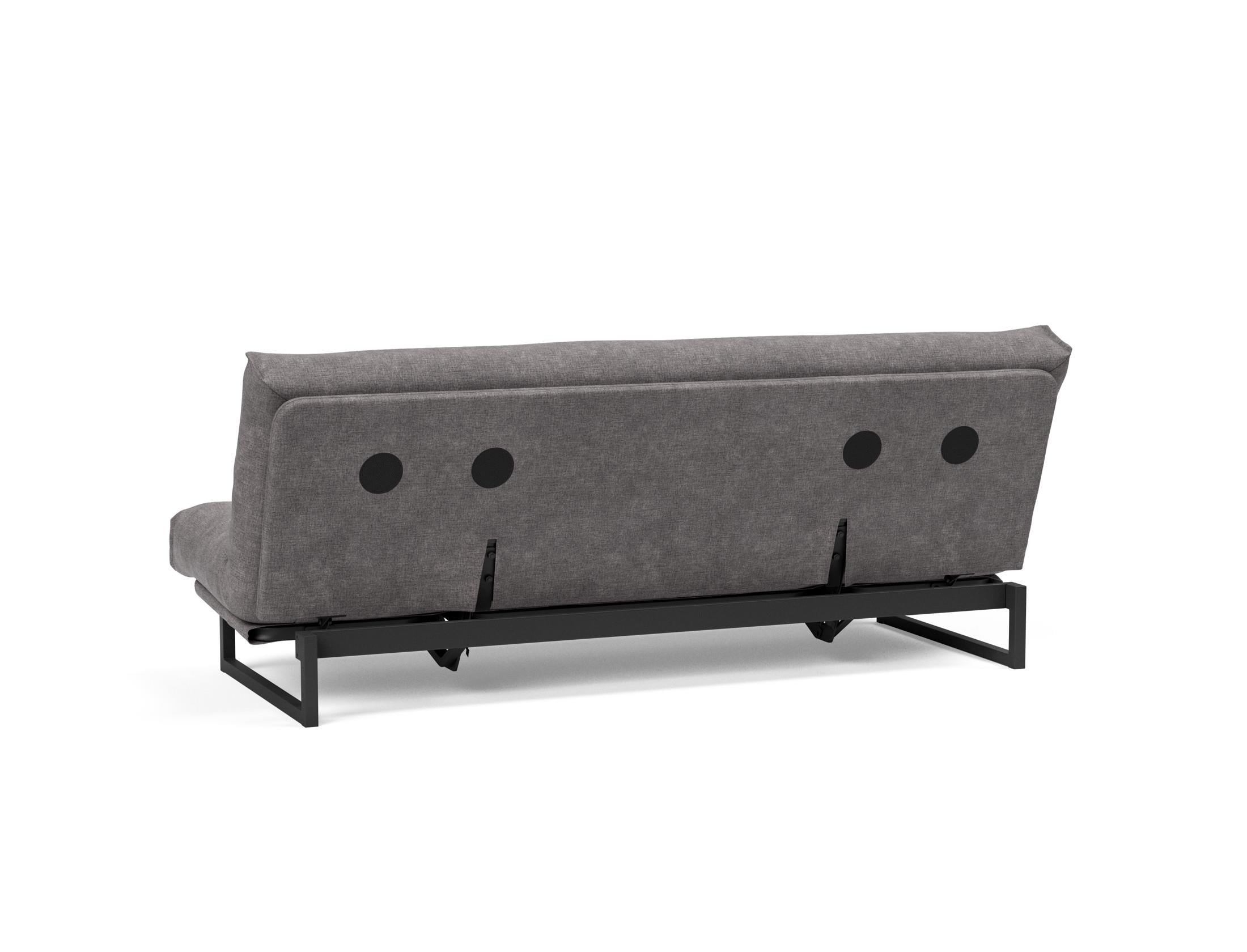 Fraction 120 Bettsofa Nordic: Elegantes Schlafsofa mit hochwertigem Soft Spring Bezug, perfekt für entspannte Nächte und modernes Wohndesign.