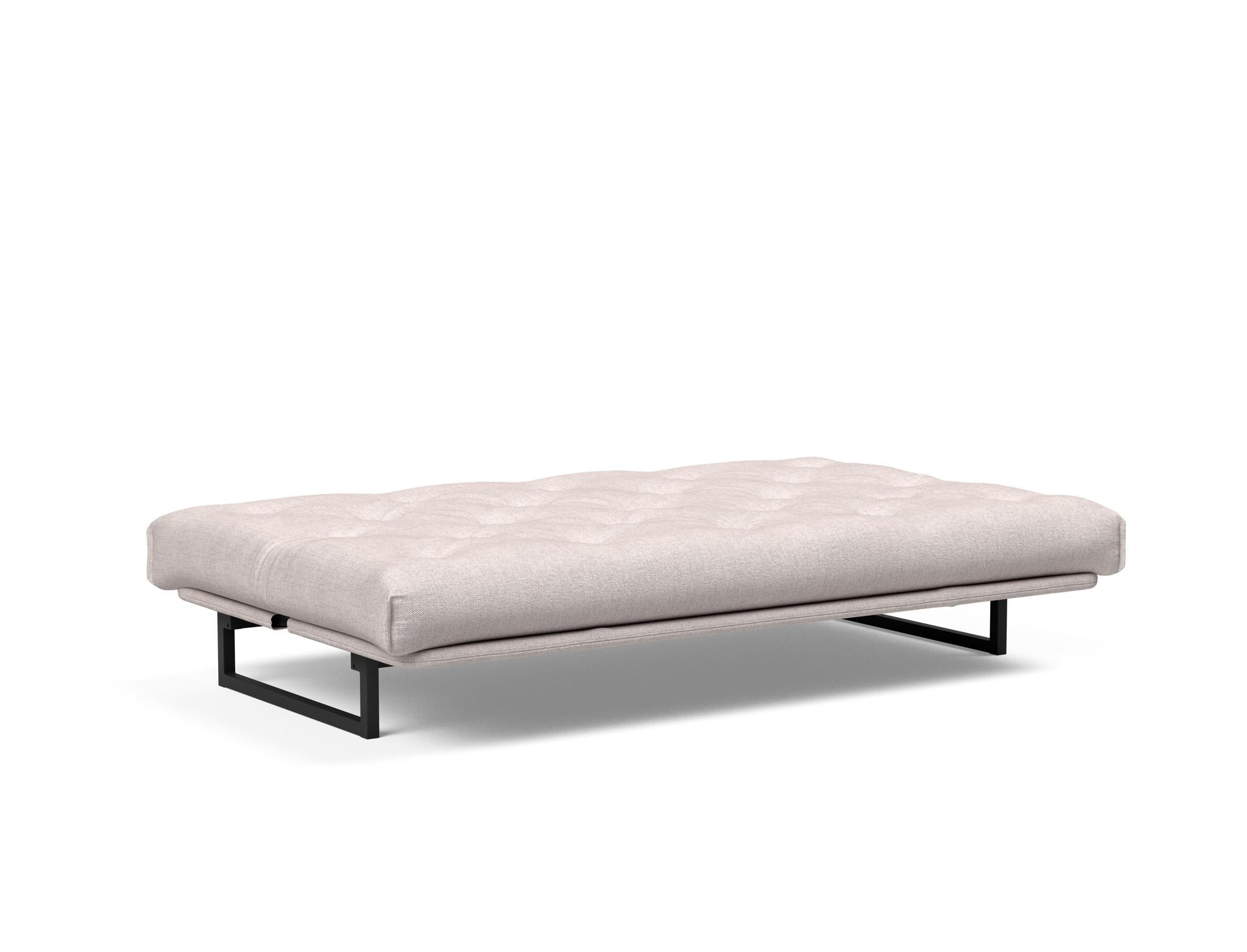 Fraction 120 Bettsofa Nordic: Stilvolles Schlafsofa mit weichem Soft Spring Bezug, ideal für gemütliche Nächte und zeitgemäße Einrichtung.