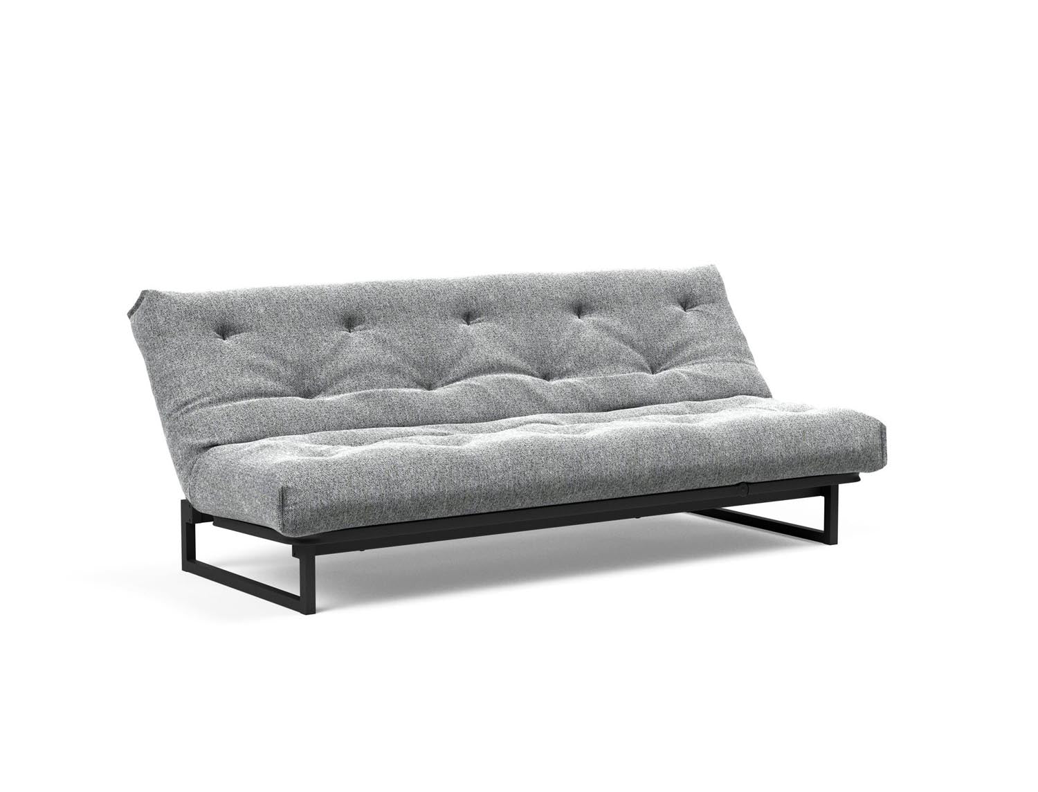 Fraction 120 Bettsofa Nordic Soft Spring: stilvolles skandinavisches Sofa, perfekt für kleine Wohnungen, vereint Komfort und Funktionalität für entspannte Nächte.
