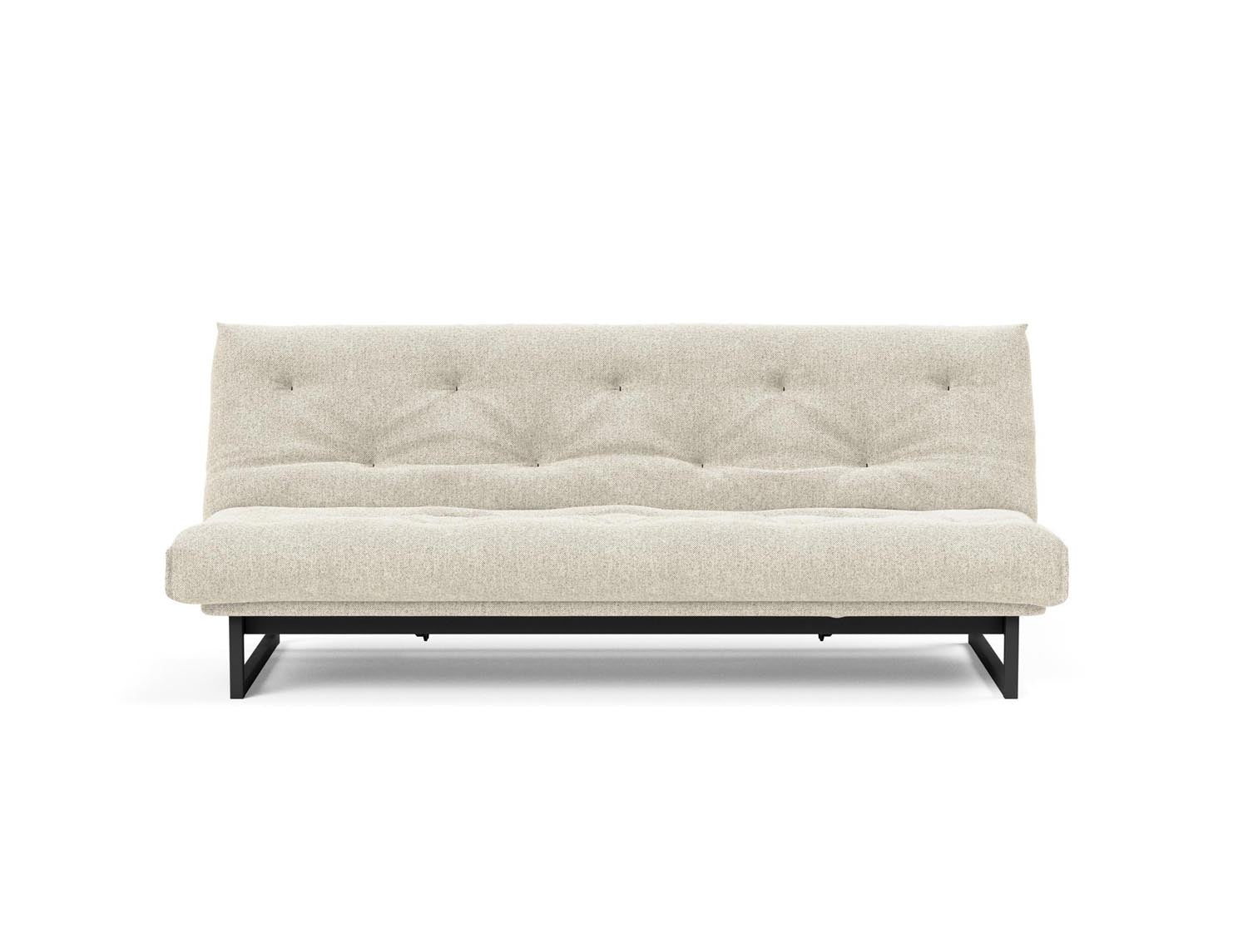 Fraction 120 Bettsofa Nordic: Elegantes Schlafsofa mit hochwertigem Soft Spring Bezug, perfekt für entspannte Nächte und modernes Wohndesign.