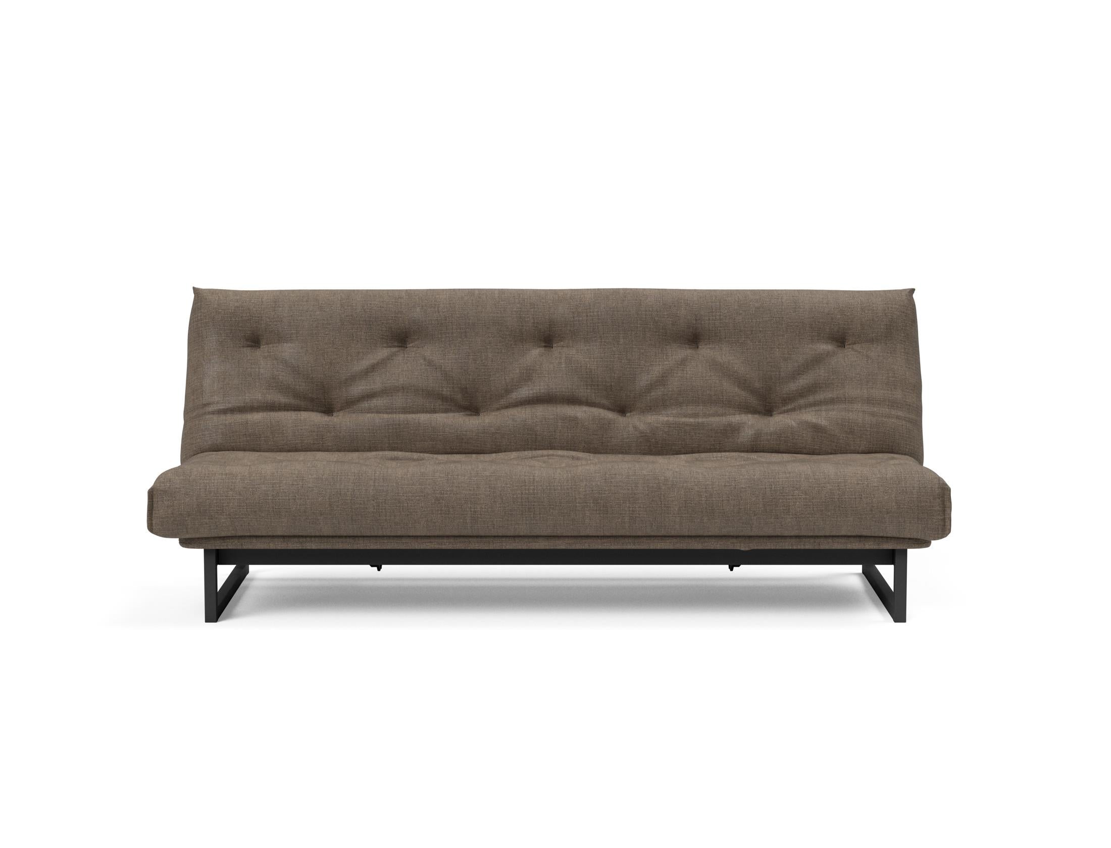 Fraction 120 Bettsofa Nordic: Stilvolles Schlafsofa mit weichem Soft Spring Bezug, ideal für gemütliche Nächte und zeitgemäße Einrichtung.
