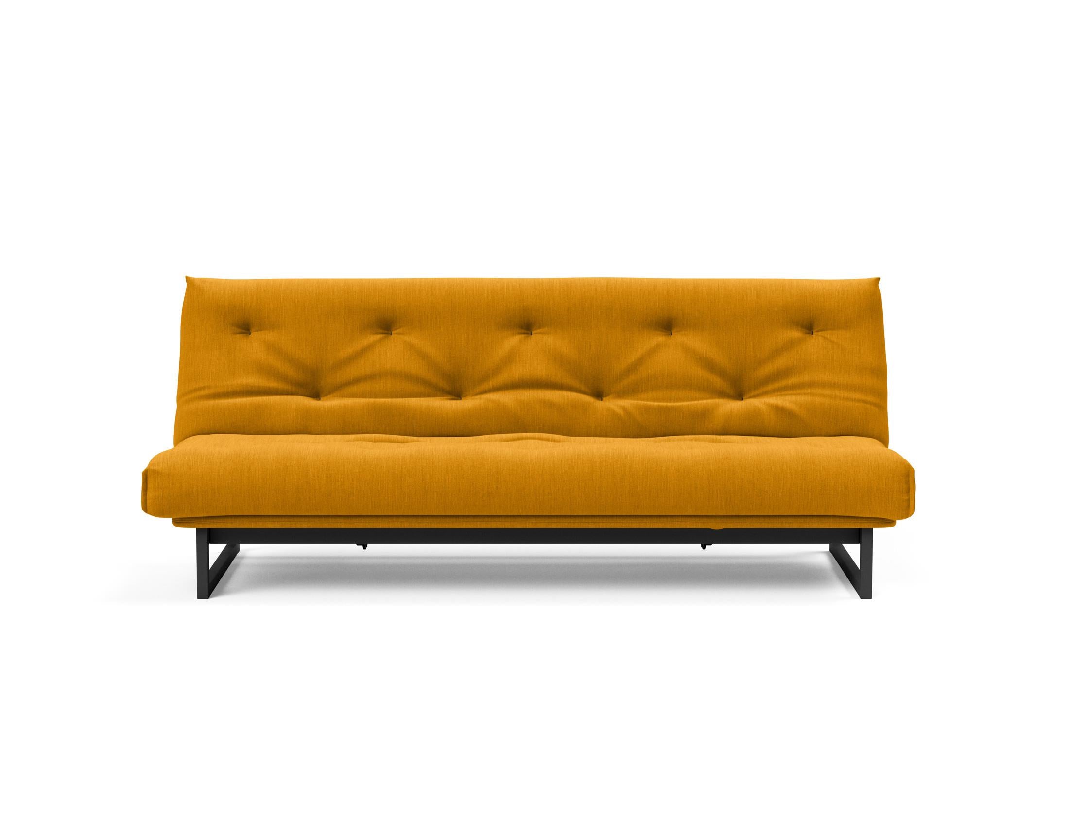 Fraction 120 Bettsofa Nordic: Stilvolles Schlafsofa mit weichem Soft Spring Bezug, ideal für gemütliche Nächte und zeitgemäße Einrichtung.