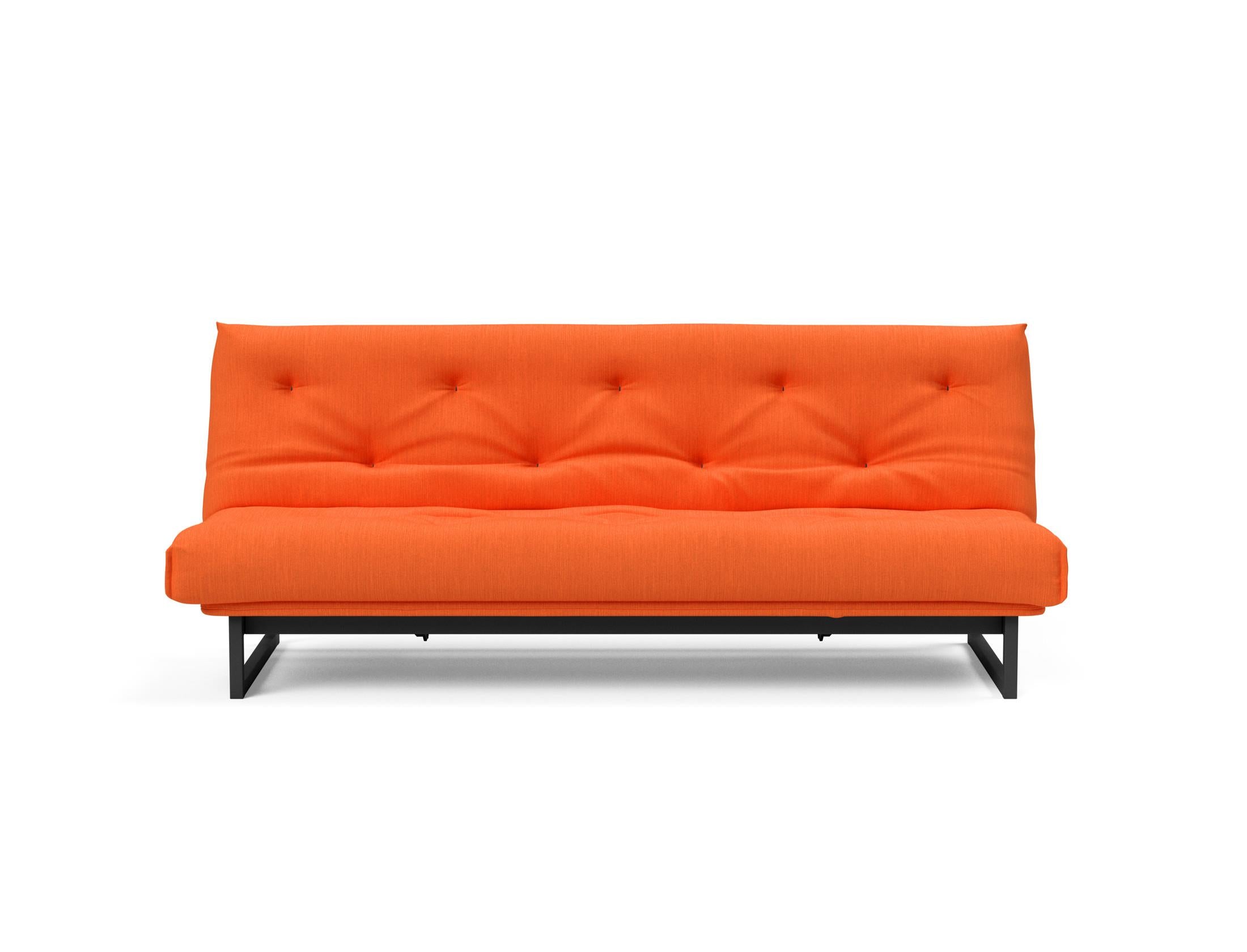 Fraction 120 Bettsofa Nordic: Elegantes Schlafsofa mit hochwertigem Soft Spring Bezug, perfekt für entspannte Nächte und modernes Wohndesign.