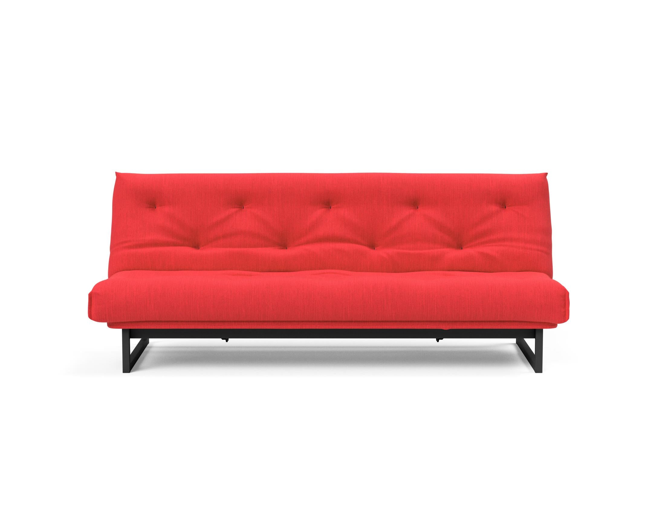 Fraction 120 Bettsofa Nordic: Stilvolles Schlafsofa mit weichem Soft Spring Bezug, ideal für gemütliche Nächte und zeitgemäße Einrichtung.